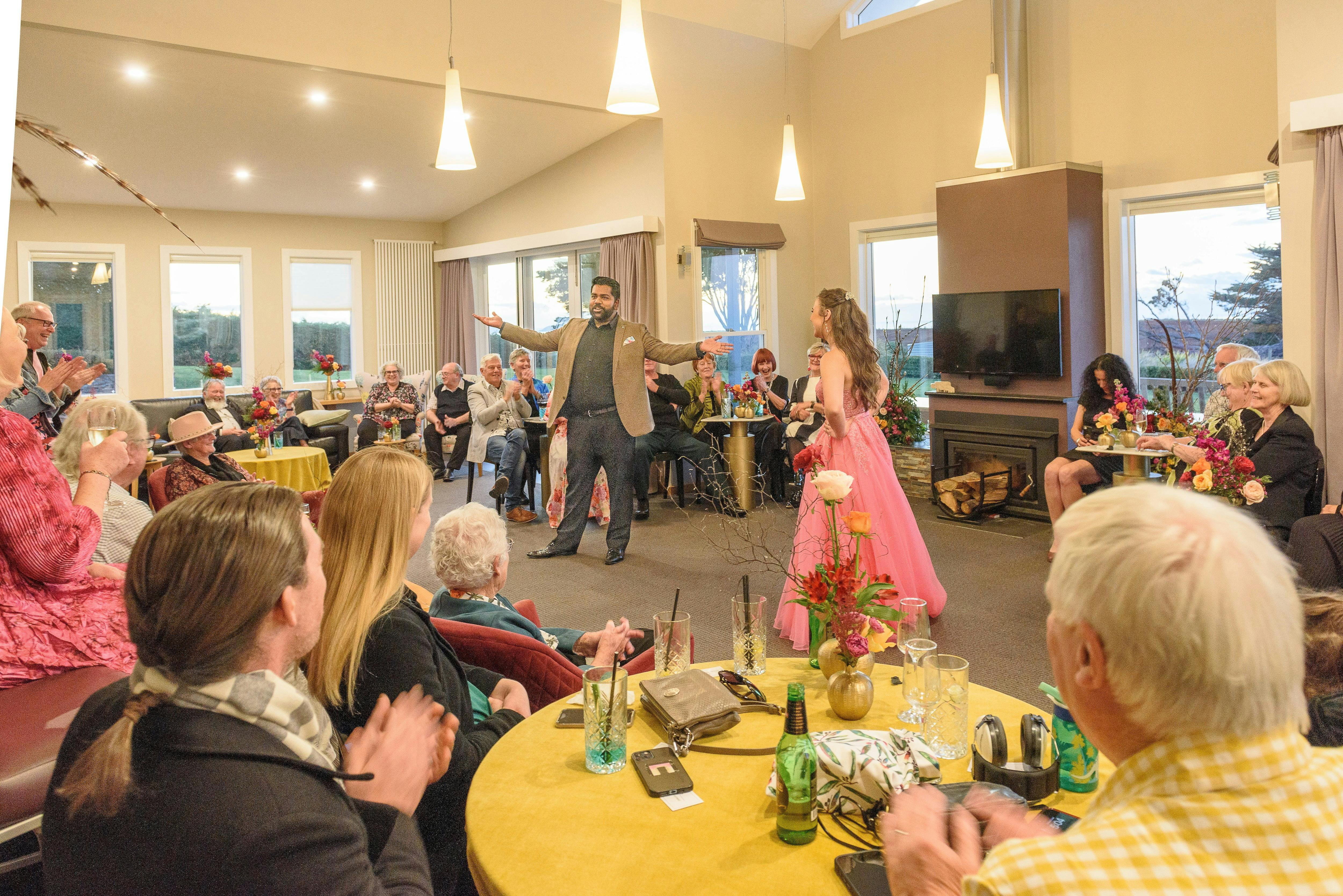 Baritone Kiran Rajasingam and Soprano Georgia Wilkinson performing last year at Table House