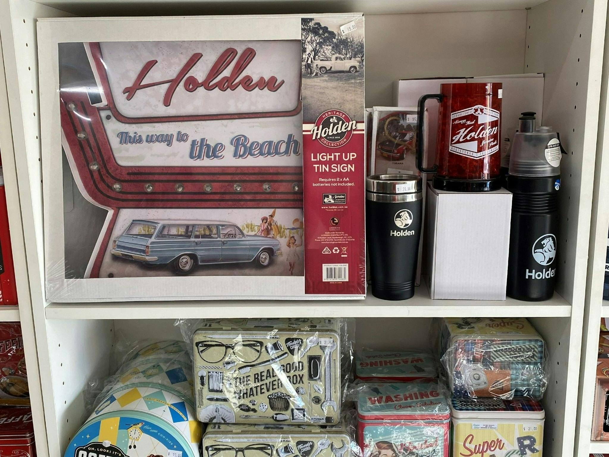 Pickers have a large range of car memorabilia such as Holden