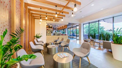 Lobby interior at Abode Woden
