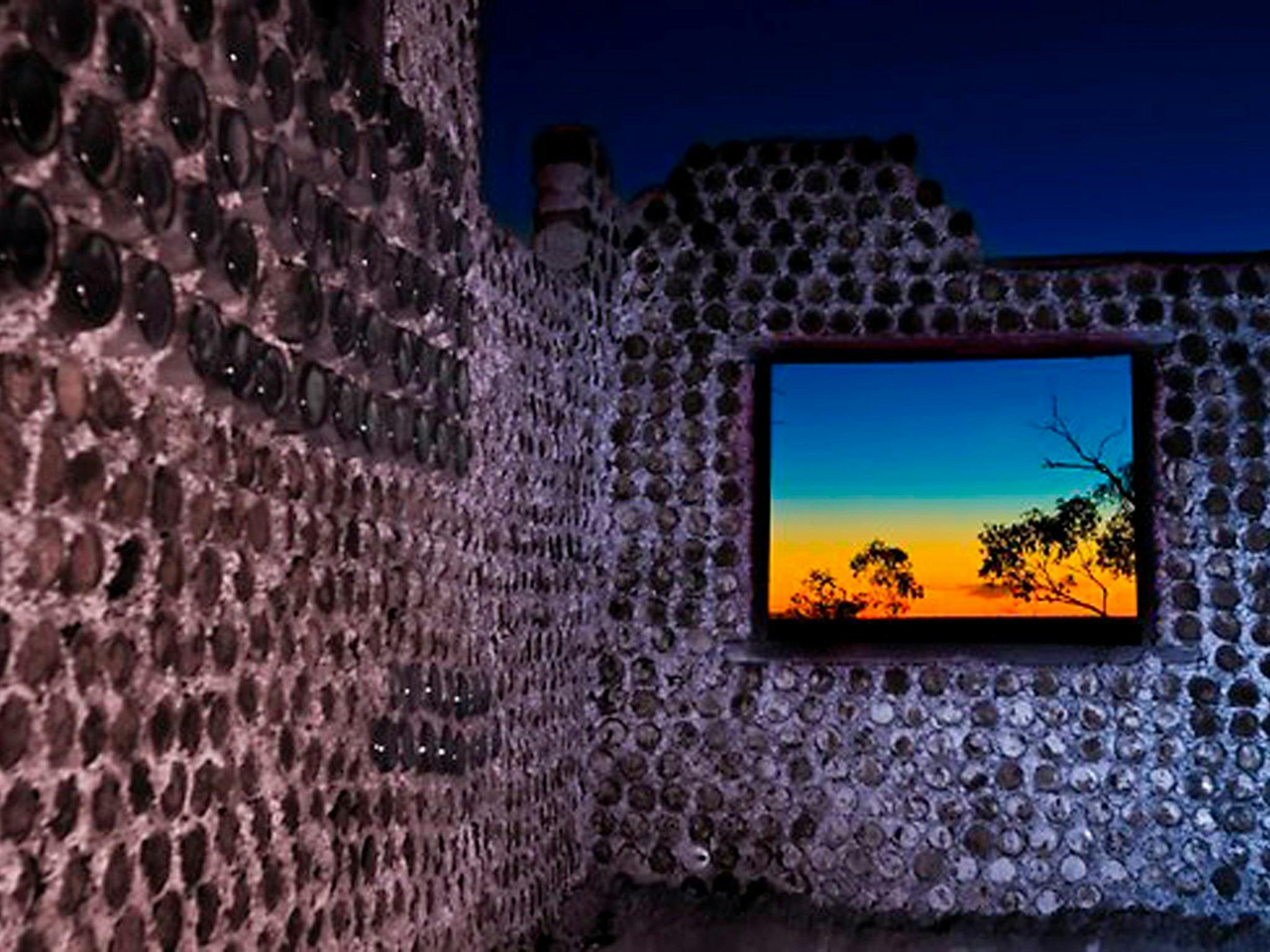 Sunset through the window