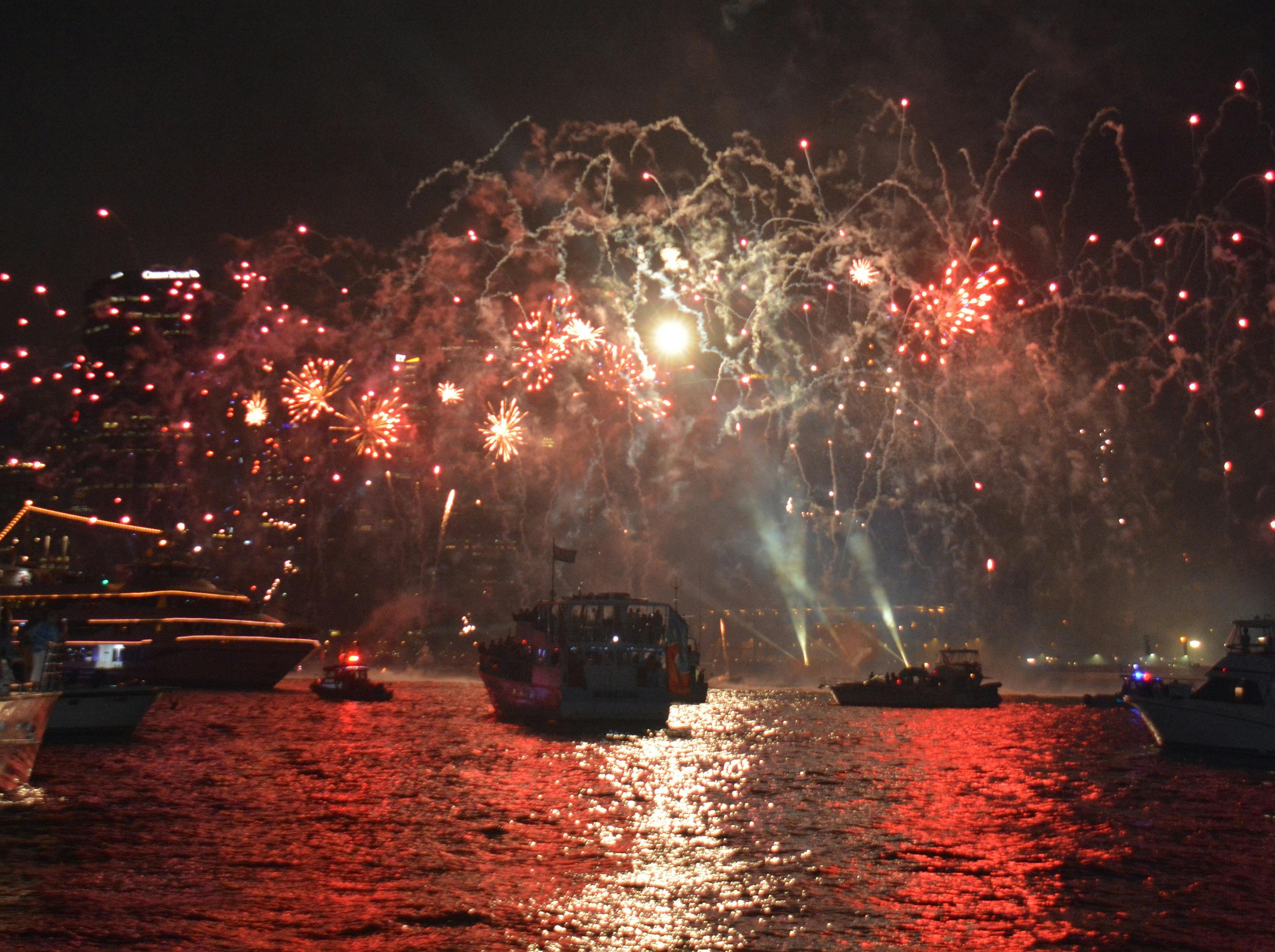 A great finale to a wonderful day on the water