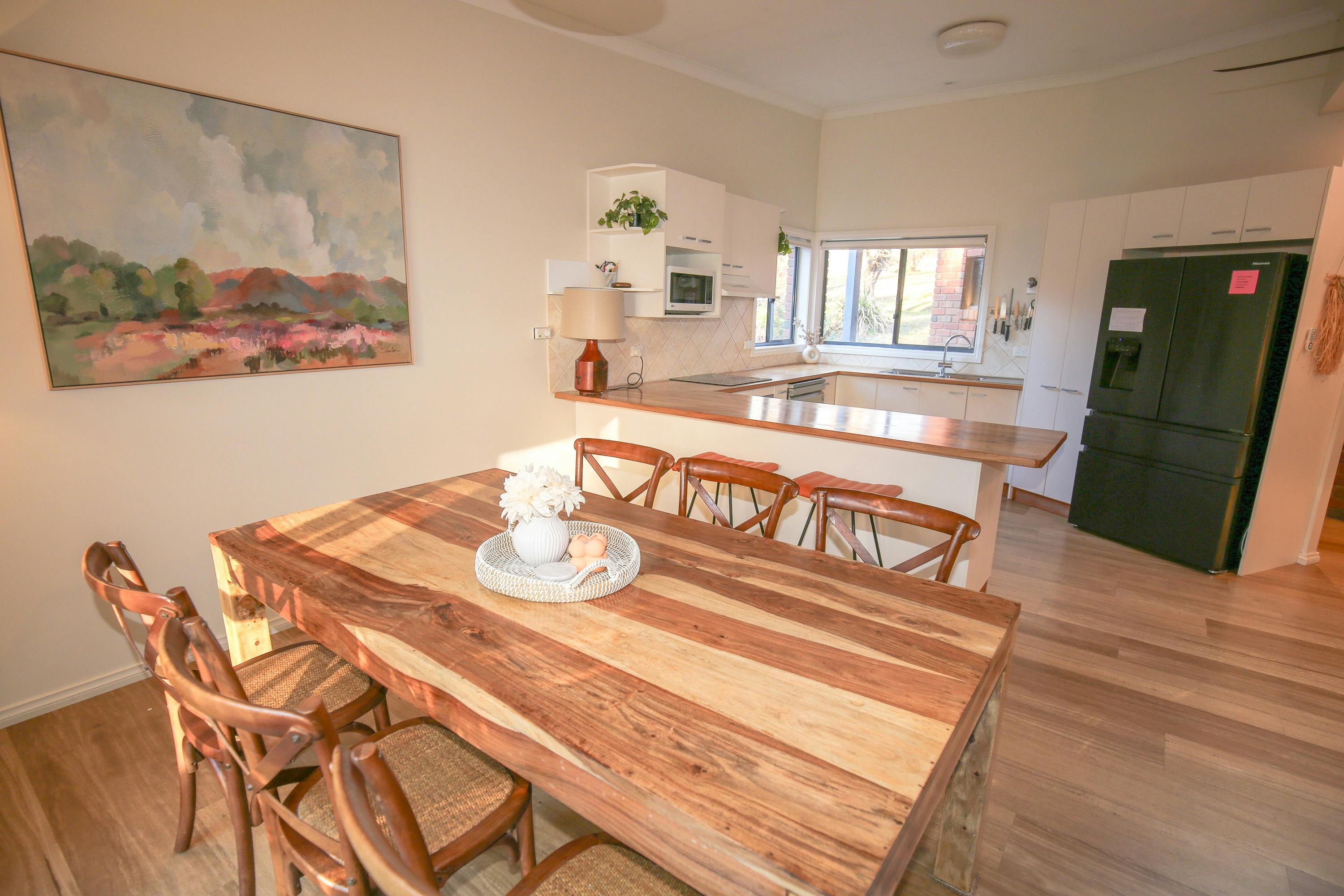 Creek Haven kitchen and Dining