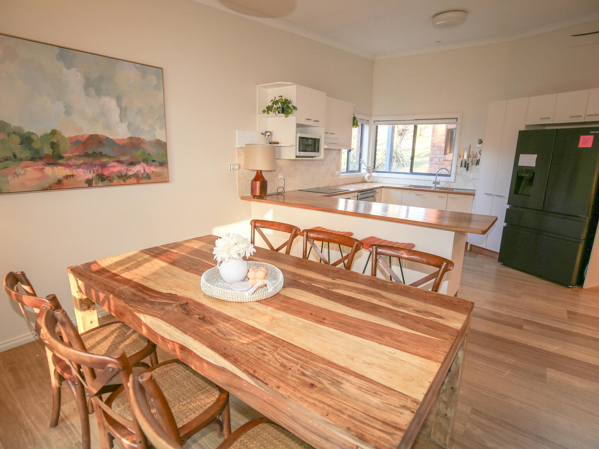 Creek Haven kitchen and Dining