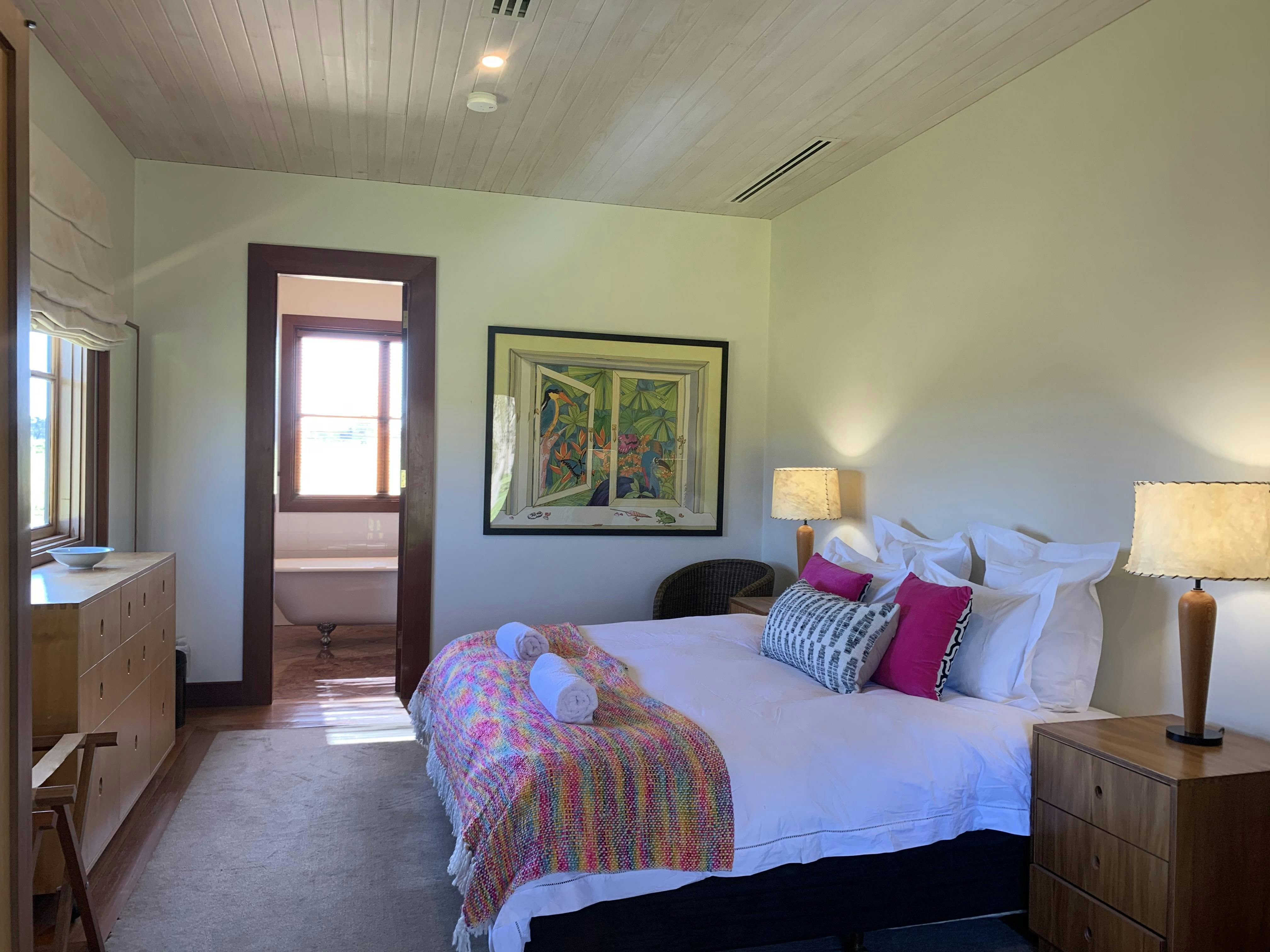 One of two bedrooms in the Edols Cottage