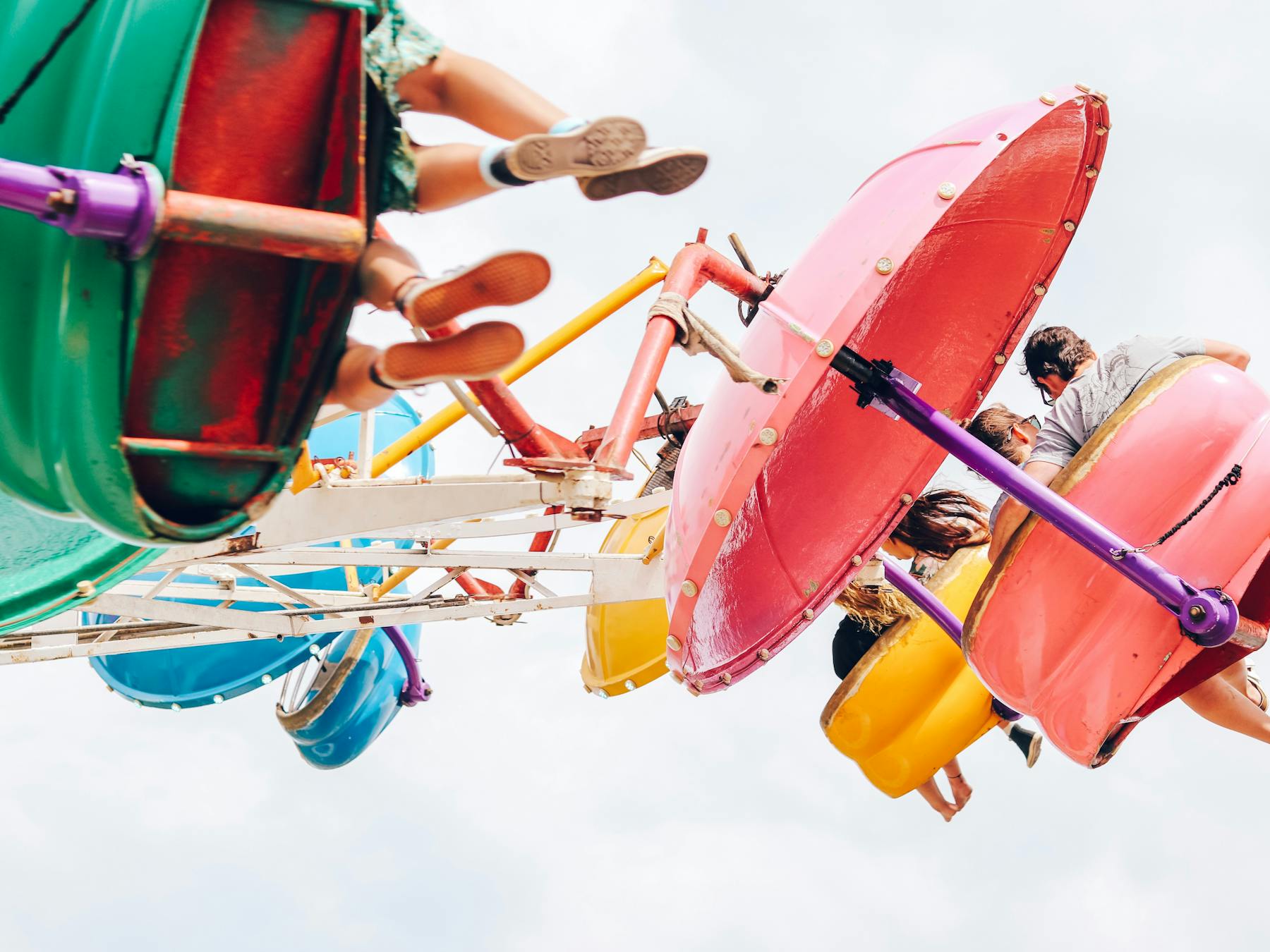 Carnival rides at Old Bar Beach Festival