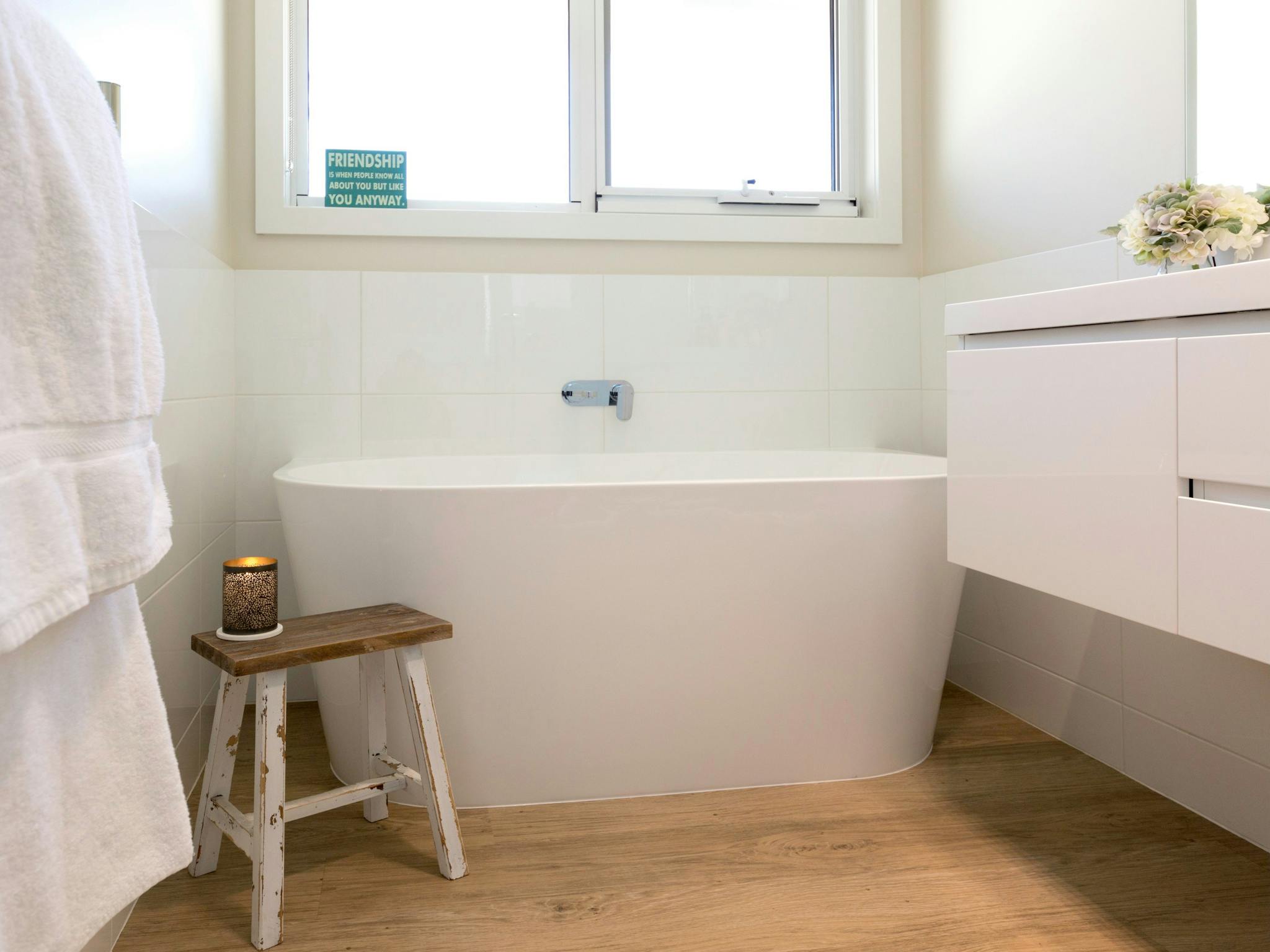Spring Homes deepset bath perfect for a day of adventure