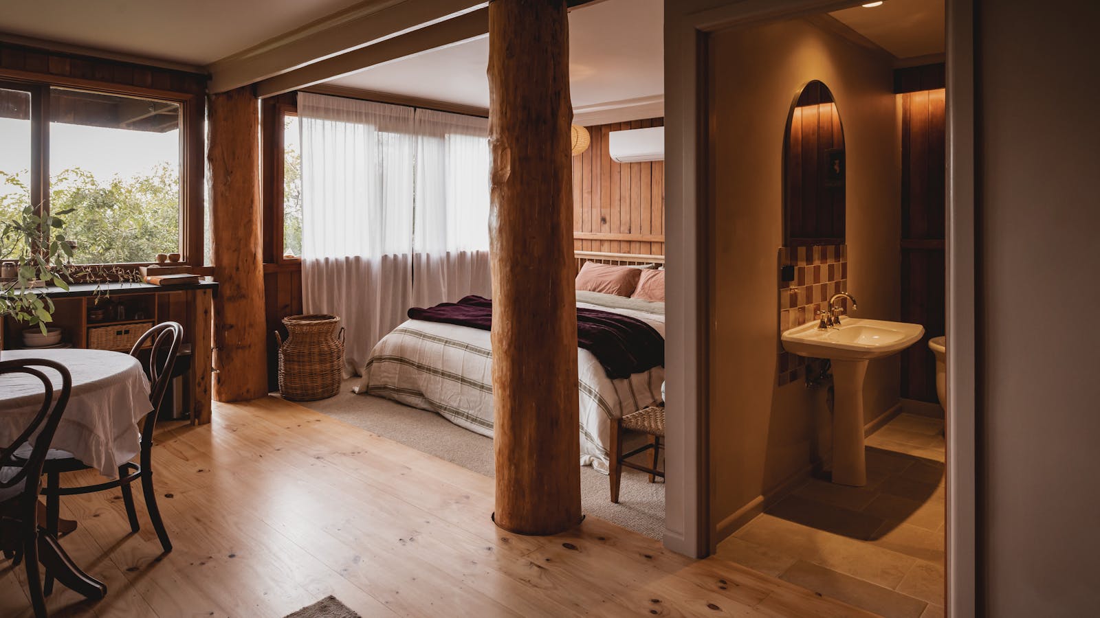 The studio is secluded and private with everything you need for a cosy stay.