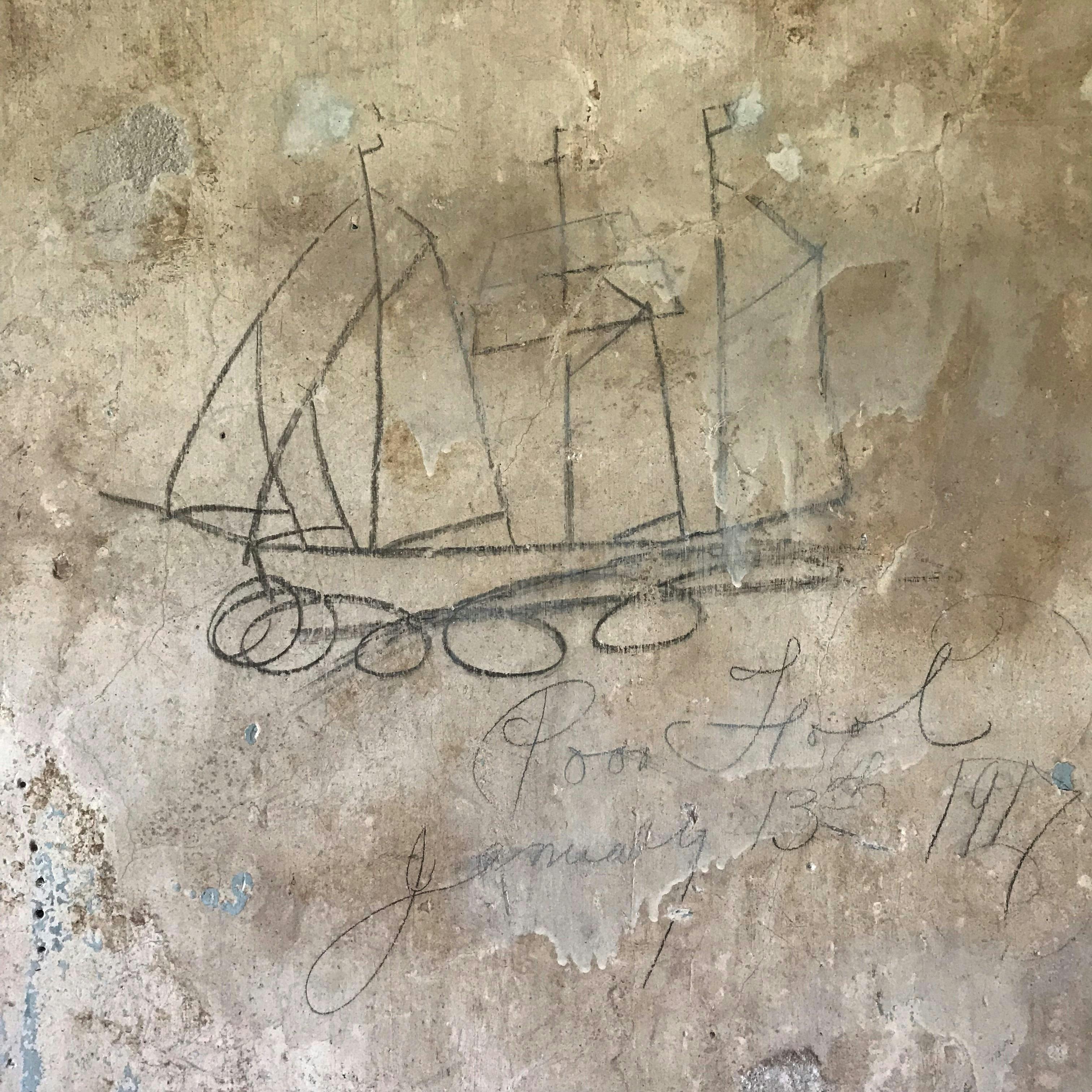 GALLEON DRAWING CONVICT BARRACKS