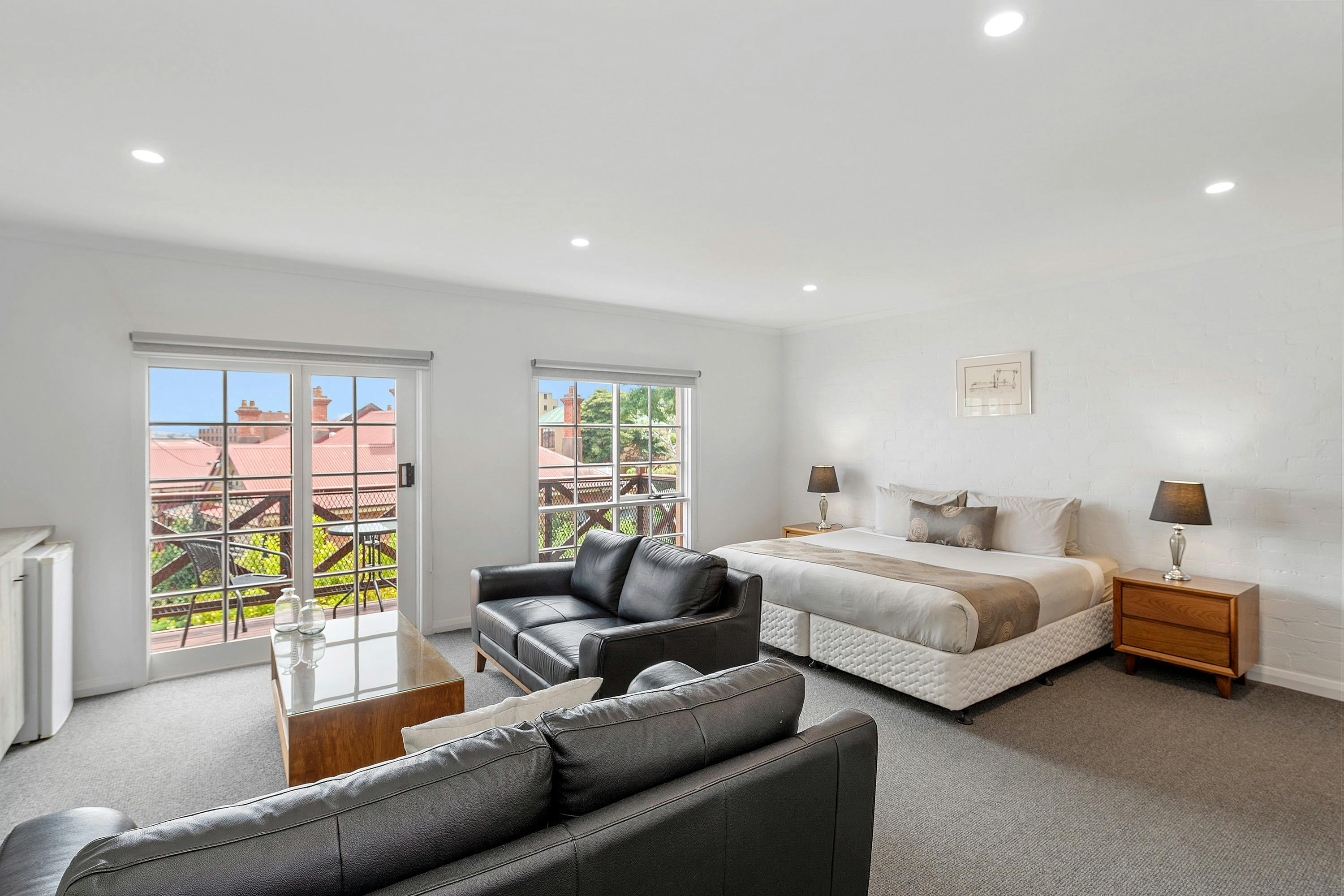 Deluxe Suites with balcony or patio are spacious and comfortable, offering king size or single beds.