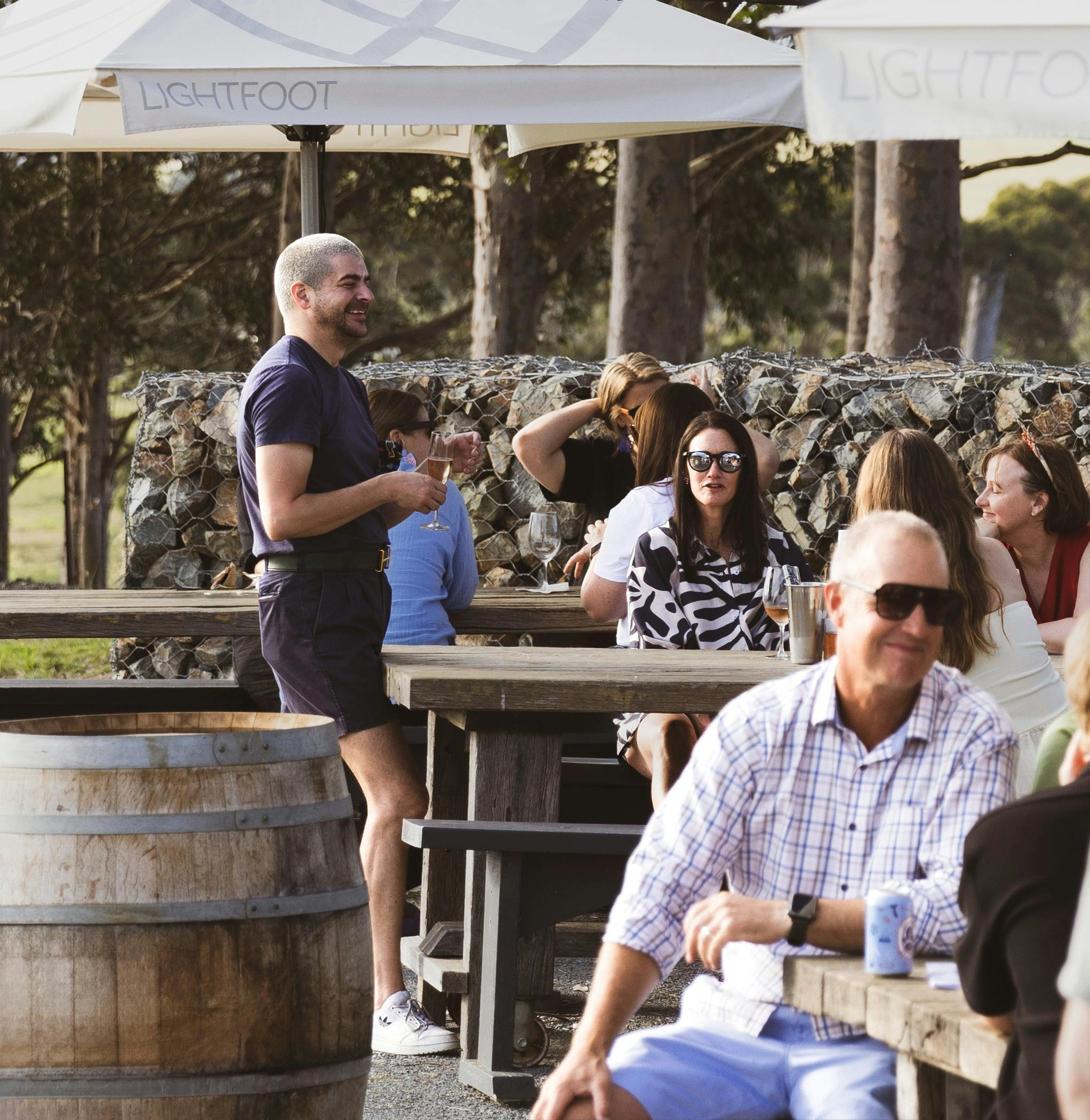 The wine terrace