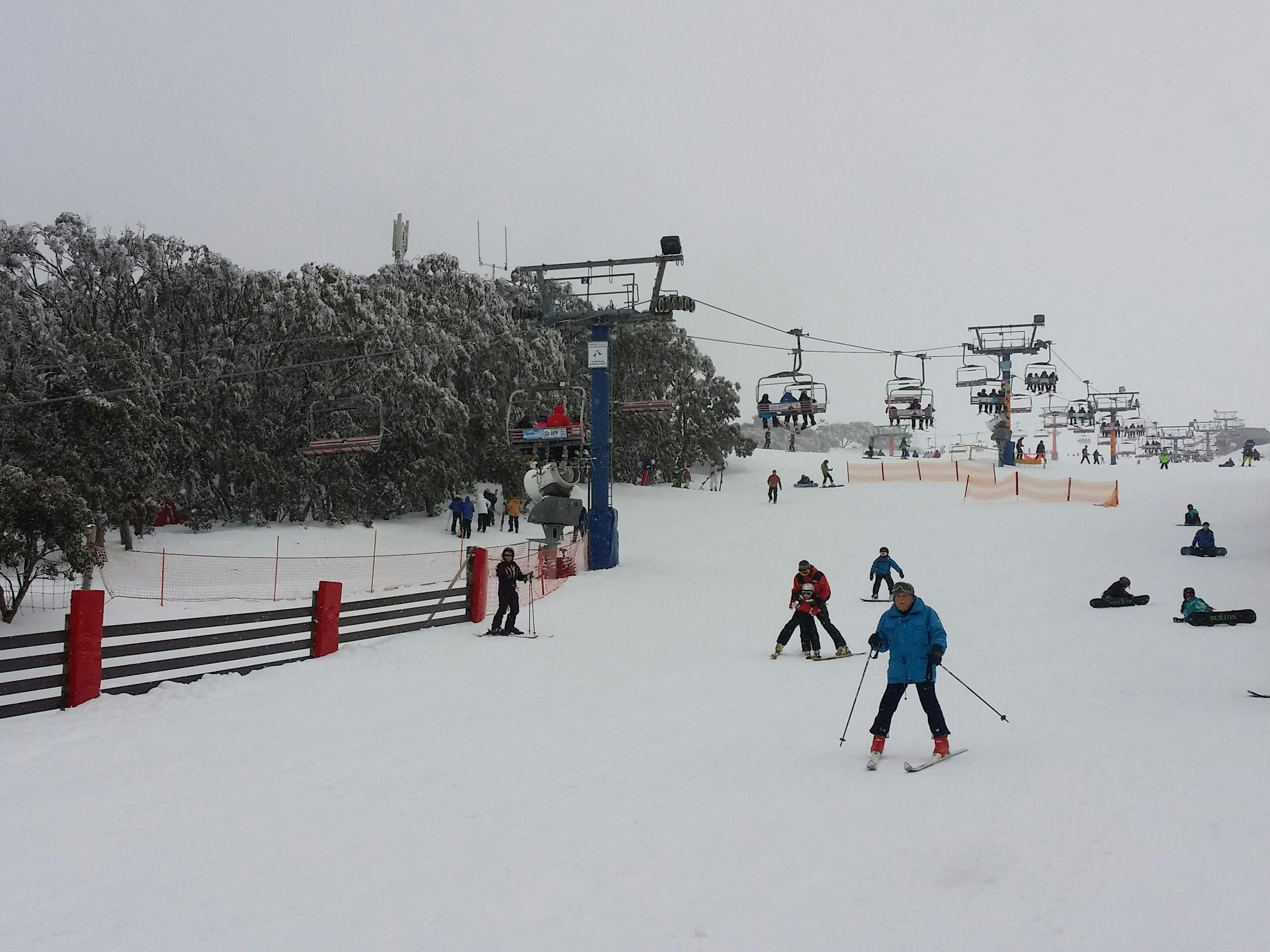 skiing at Mt Buller