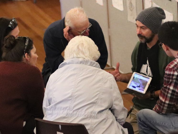 People attending the Living Library Wollongong