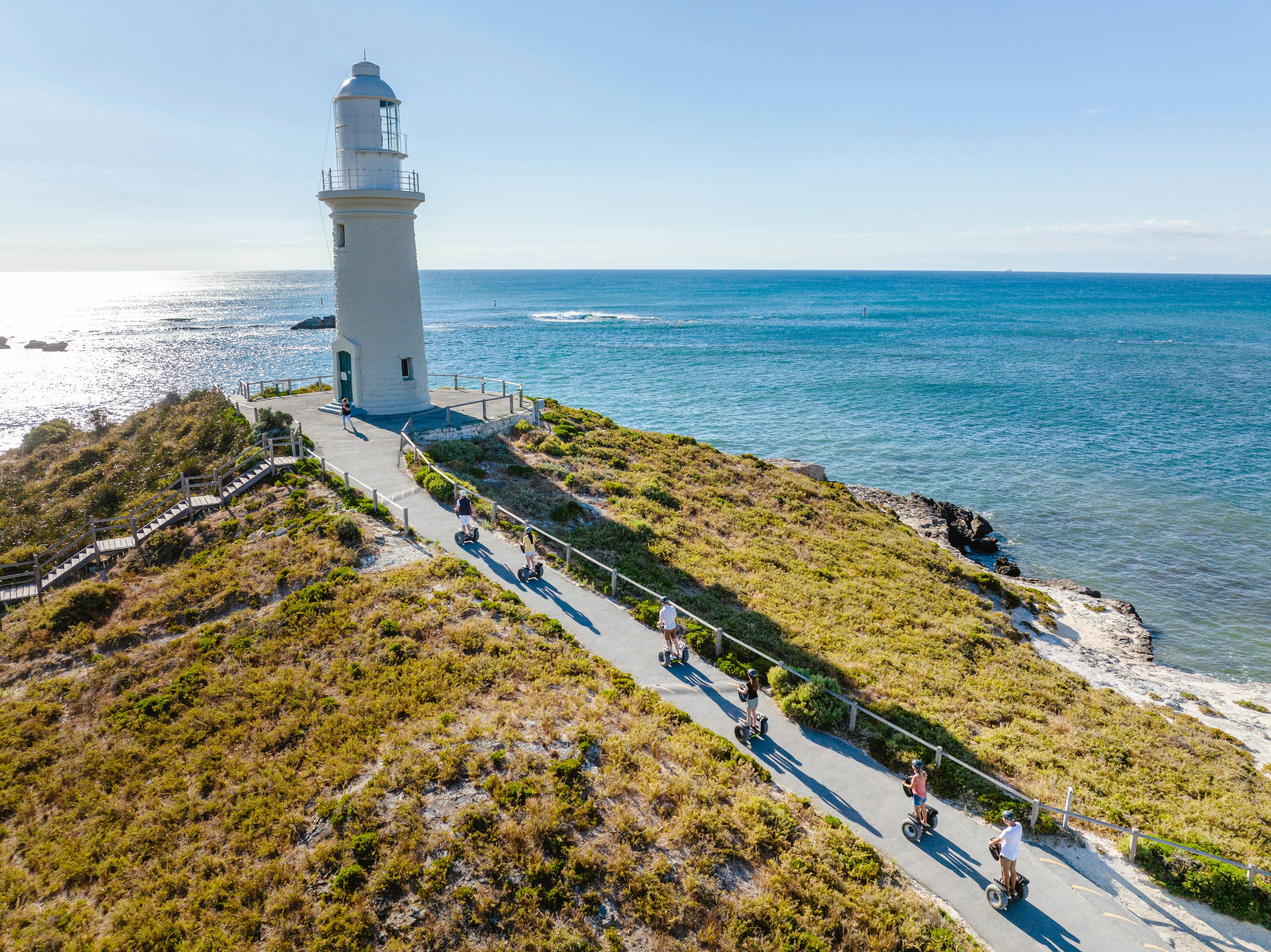 Segway Tours WA near the lighthouse on Rottnest