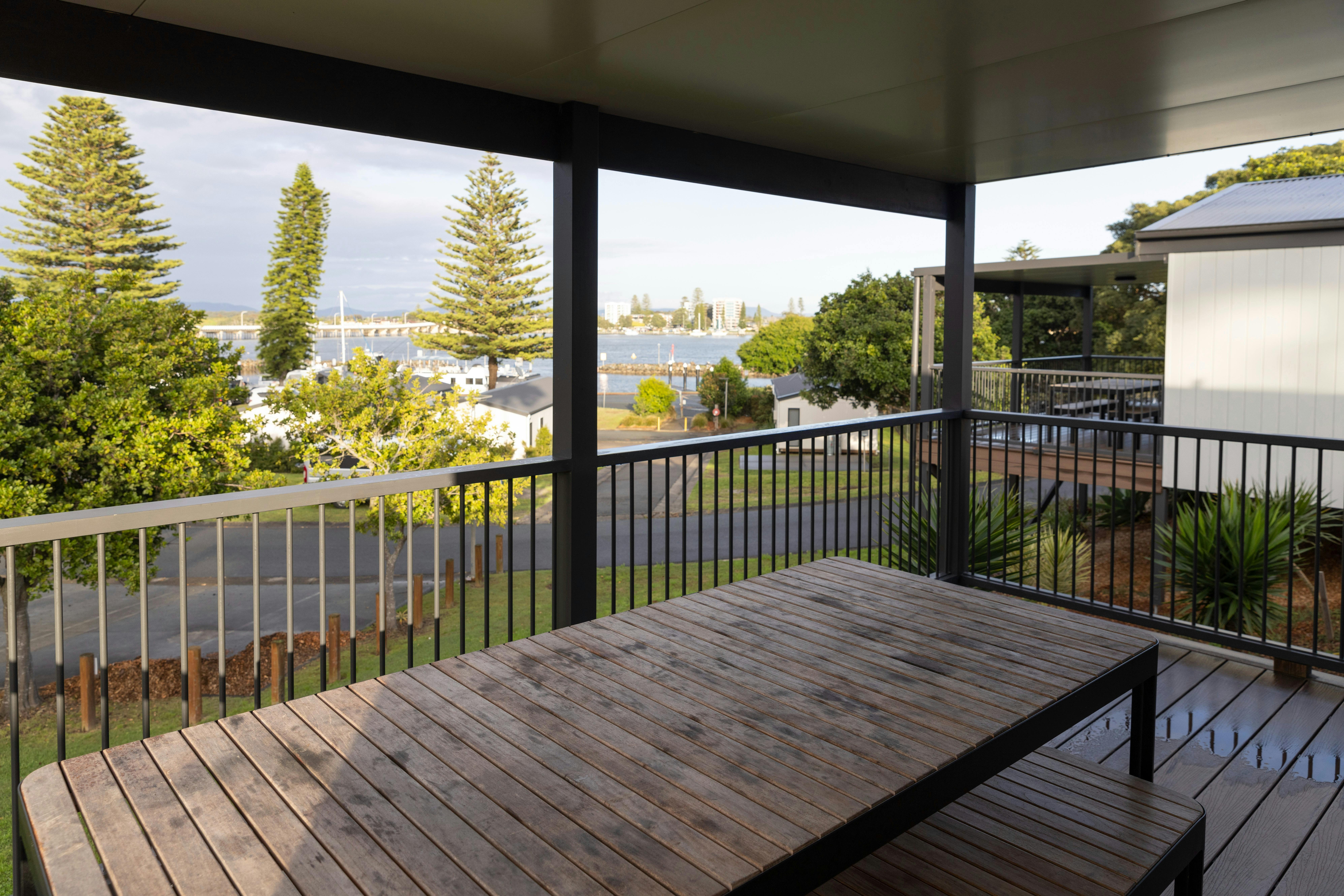 Views from cabins at Forster Beach
