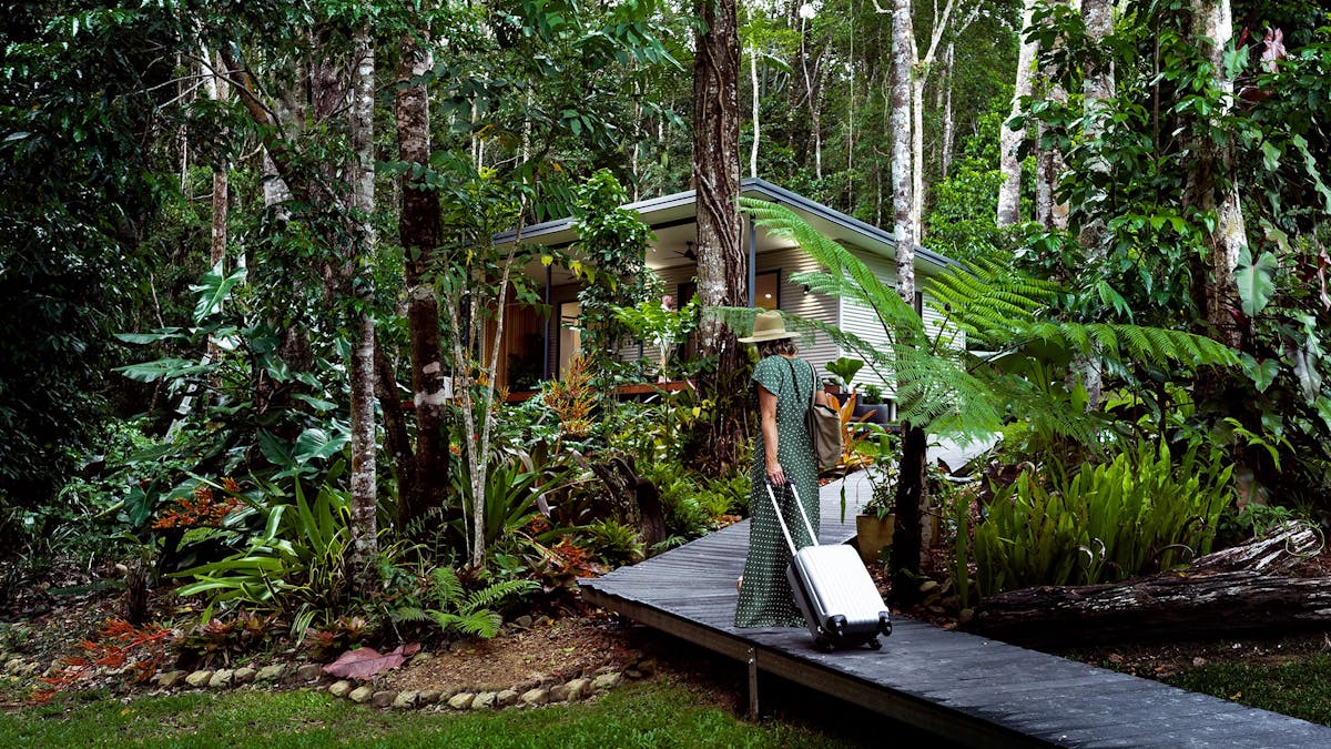 Arriving at Spring Haven Kuranda with boardwalk