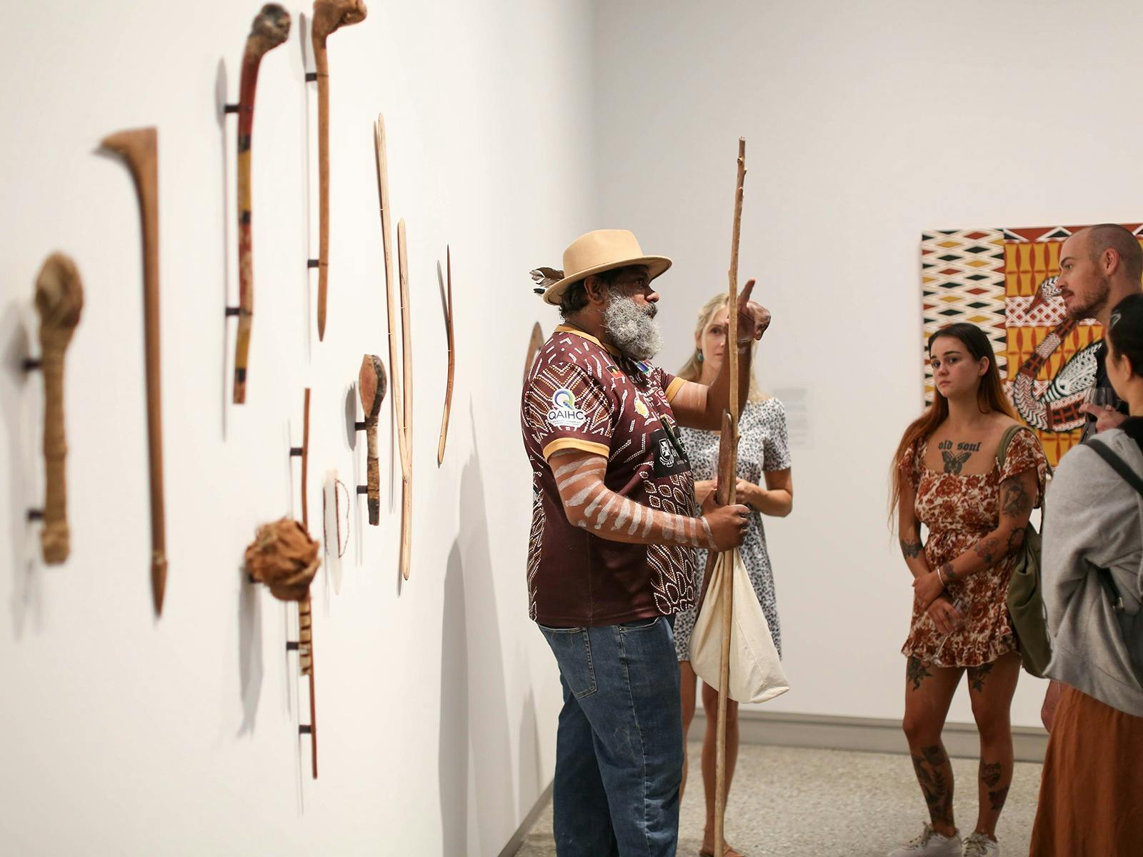 Opening of 'Lyndon Davis: Djagan Yaman' at UniSC Art Gallery, 2022.