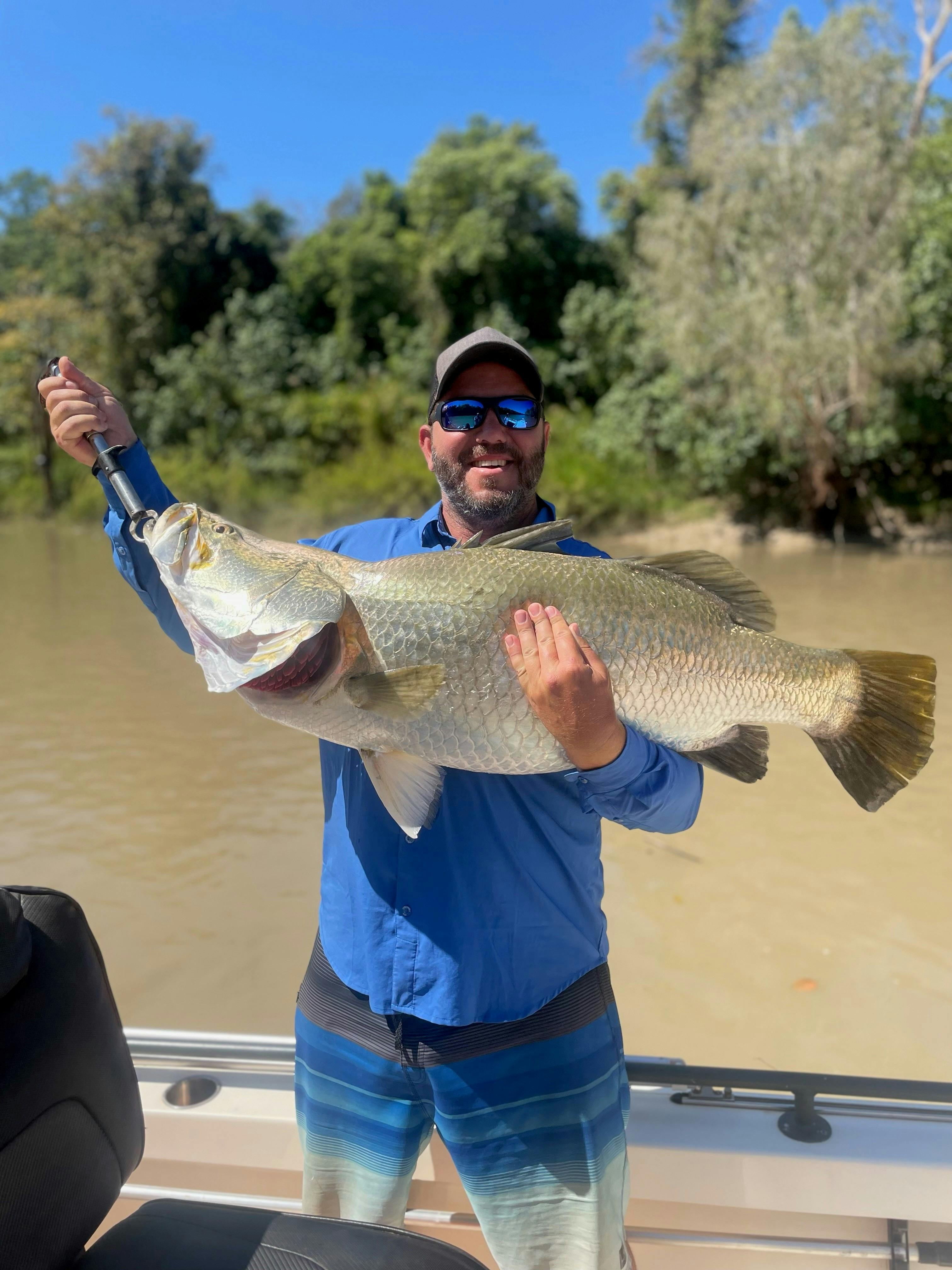 Full Day Barramundi fishing charter.
