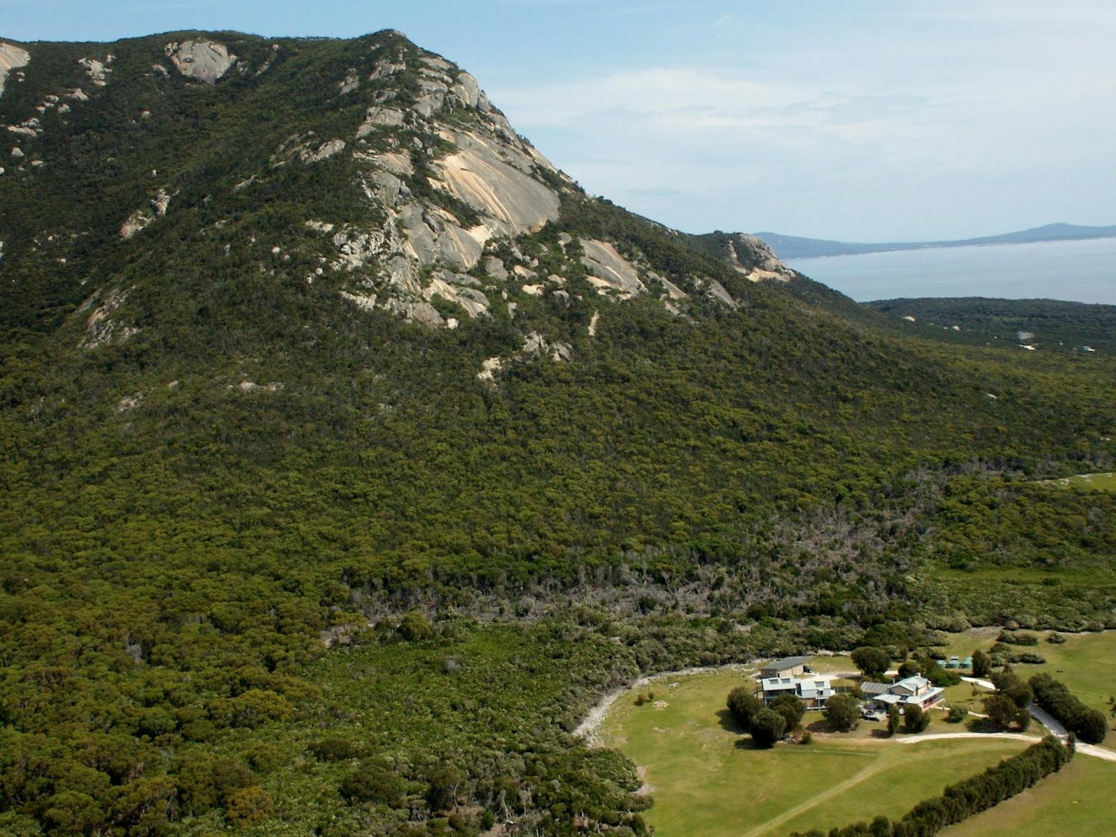 The Retreat, surrounded by mountains