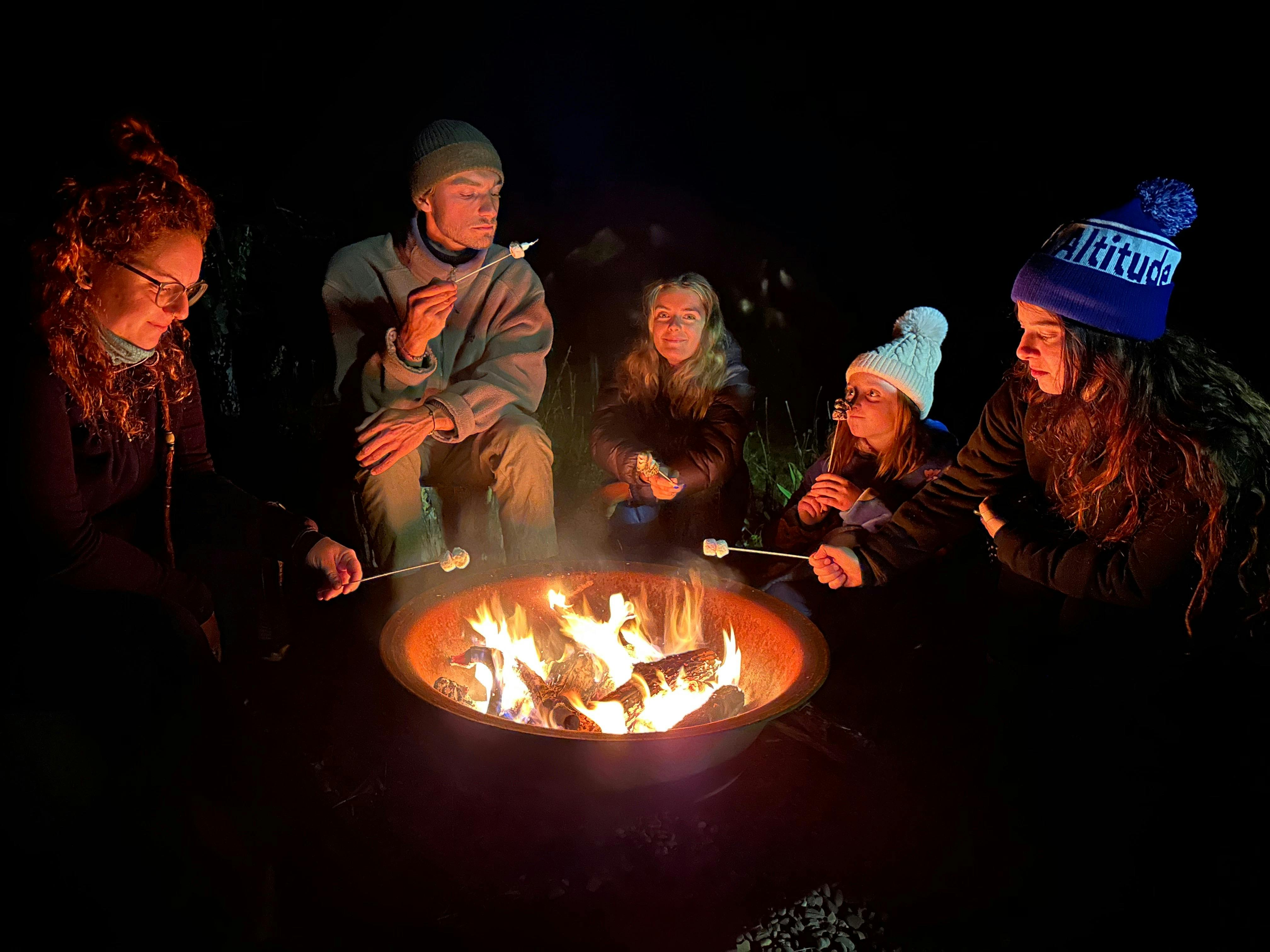 With firewood provided, the fire pit is a great place to enjoy the Milky Way and night sky