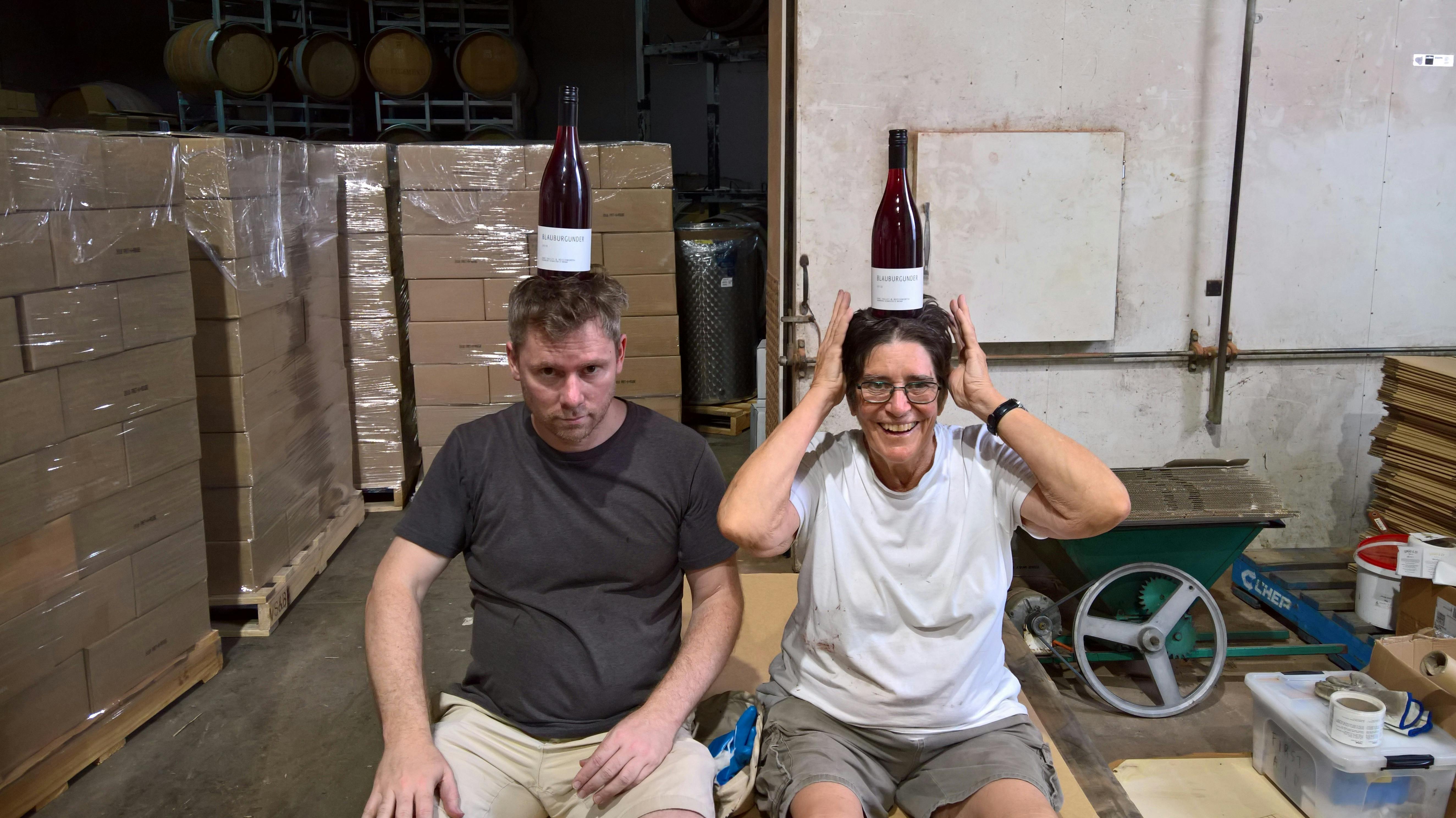 Jeremy and mumma Brown in action