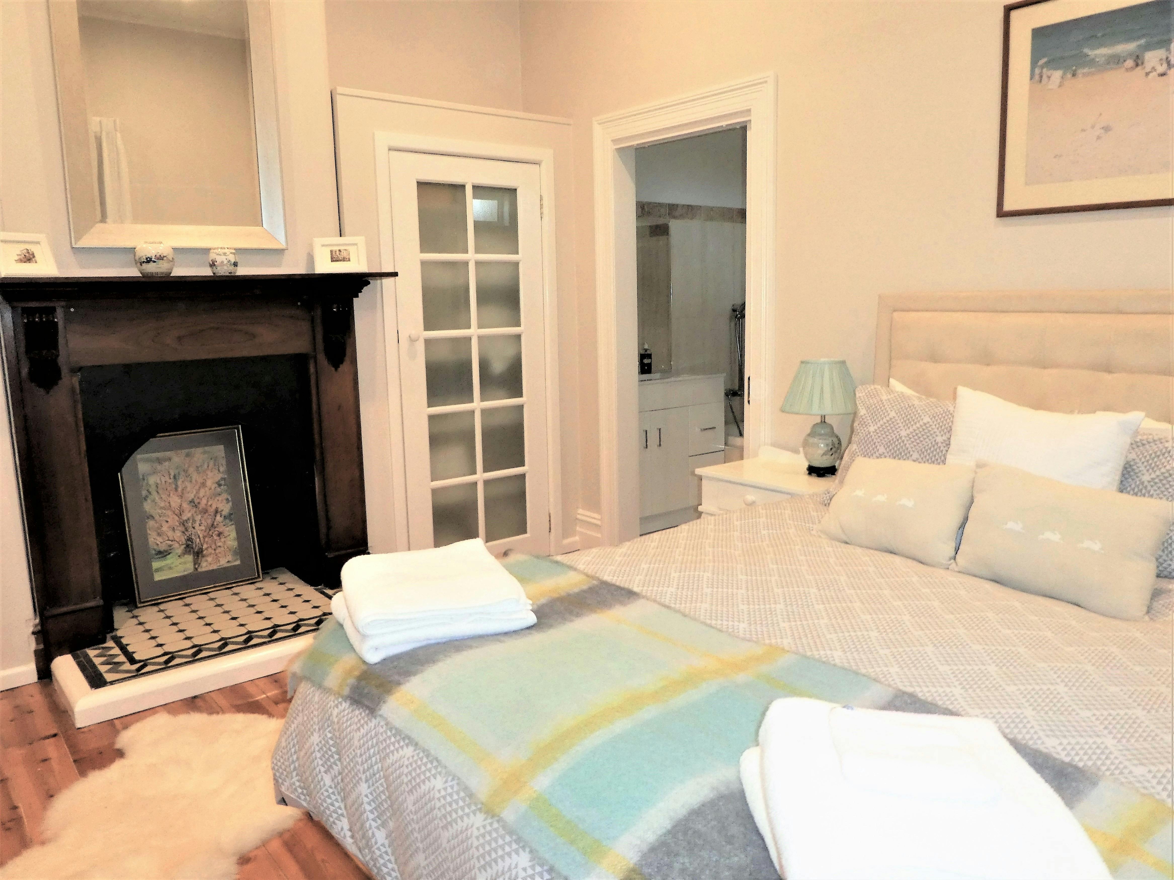 Master bed and bath