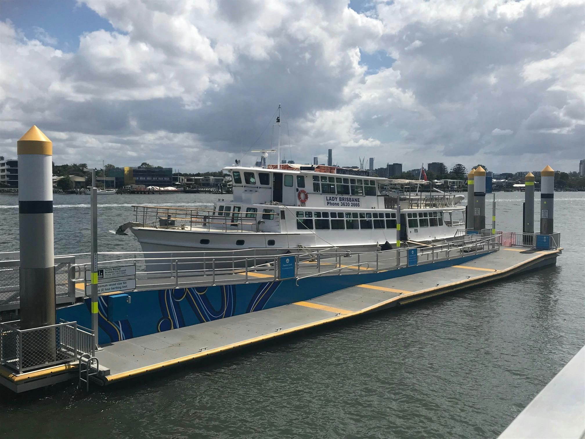 Lady Brisbane, Brett's Wharf Plaza Pontoon