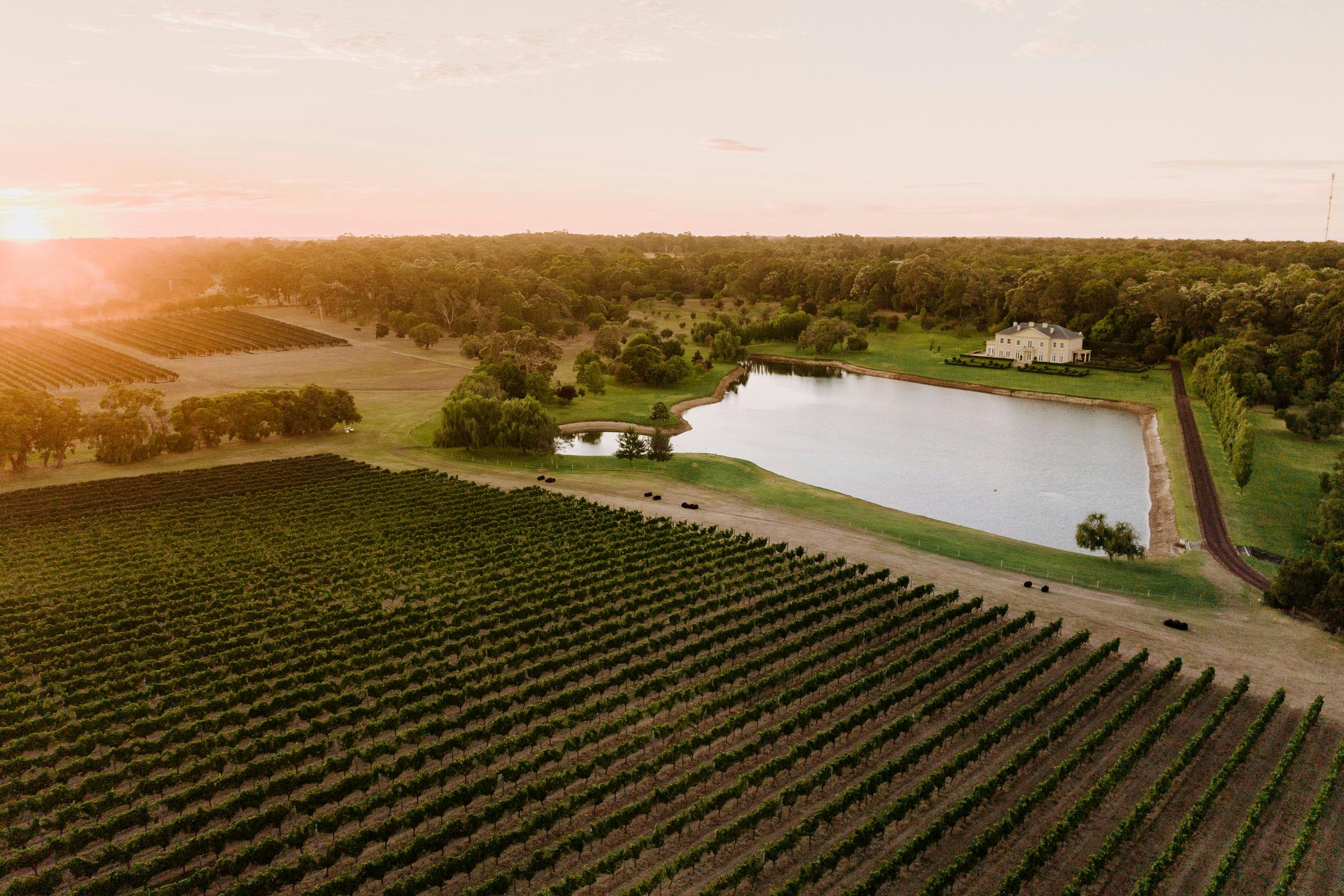 Aerial view of Fraser Gallop Winery