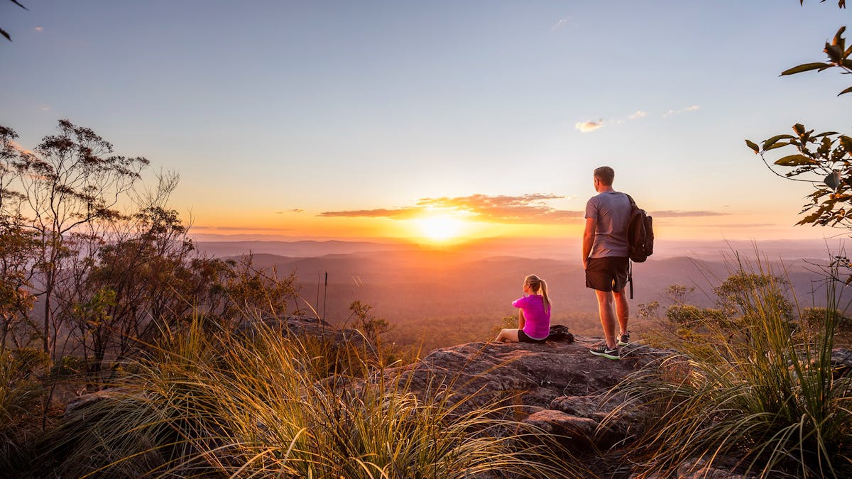 Sunset view from White Rock - Spring Mountain Conservation Estate