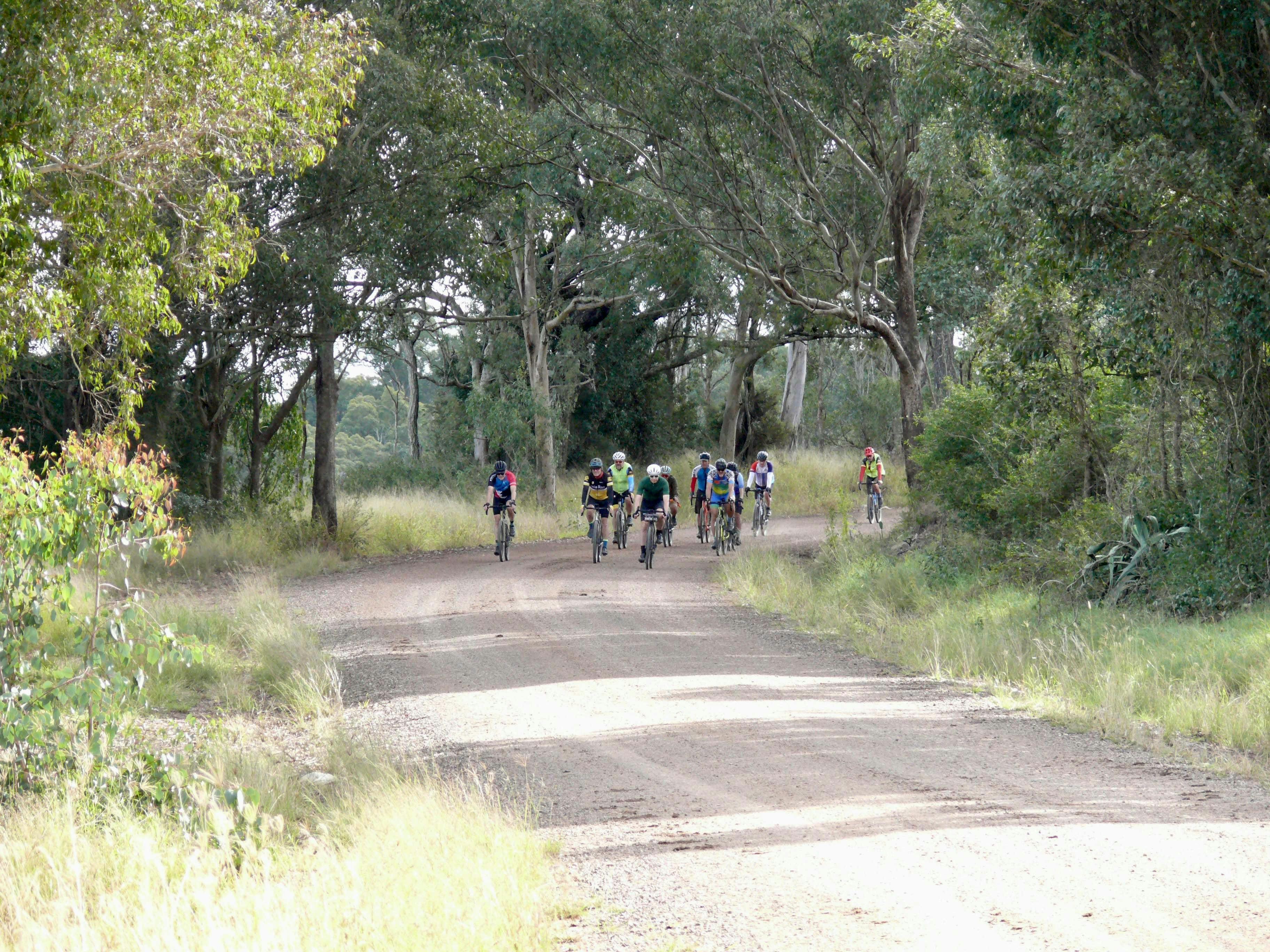 Group of Gravel Bike Riders