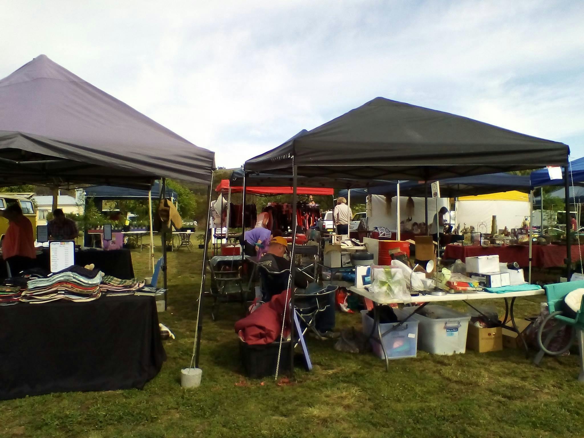 Outside market stalls at Tarago CAPS Market