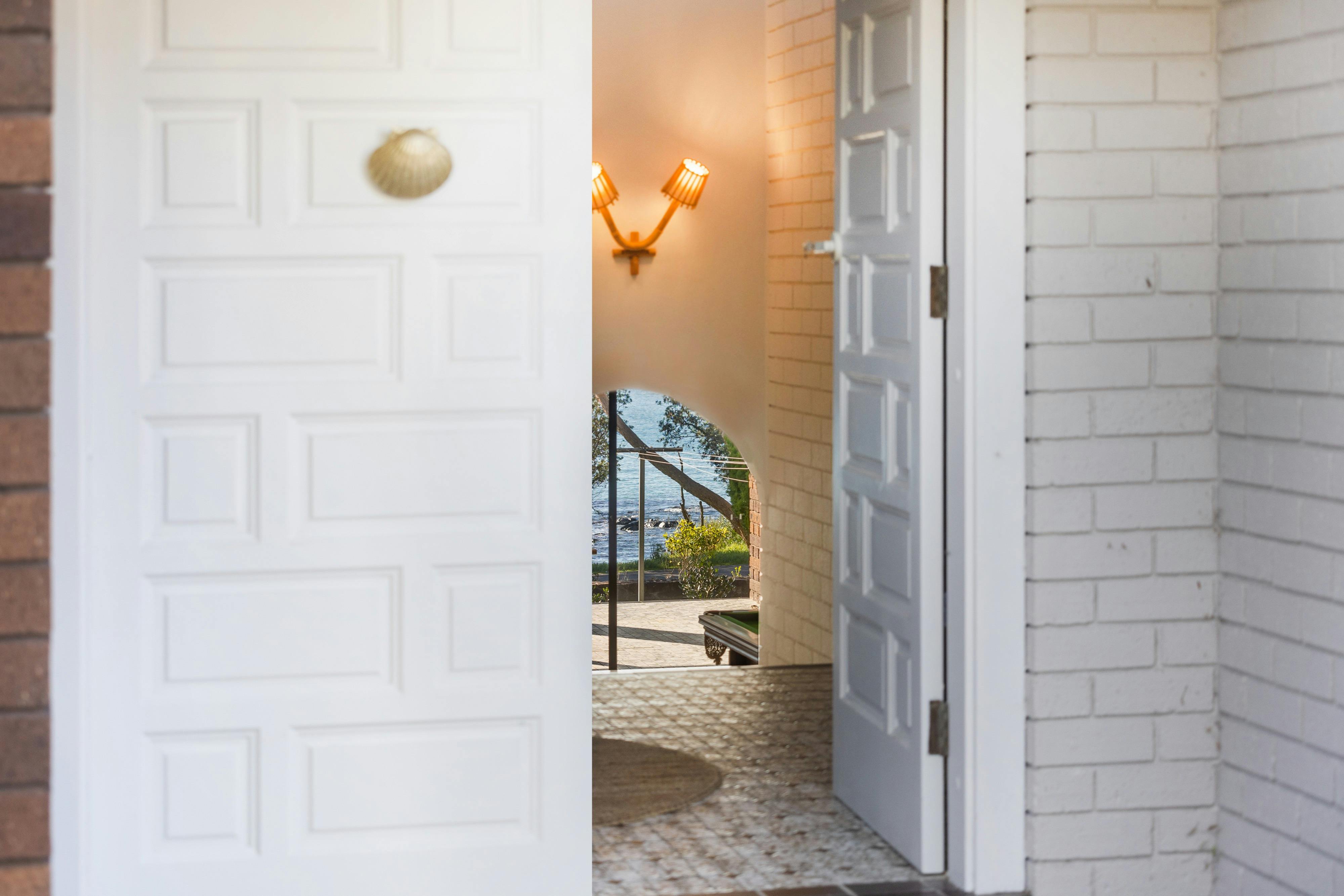 The ocean welcomes you from the moment you open the front door.