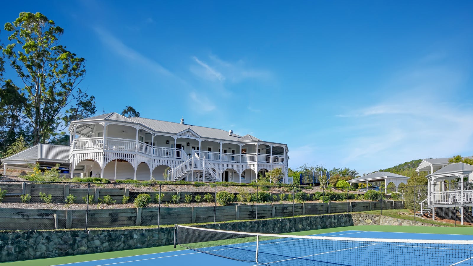 The Farmhouse Eumundi- view from the tennis court