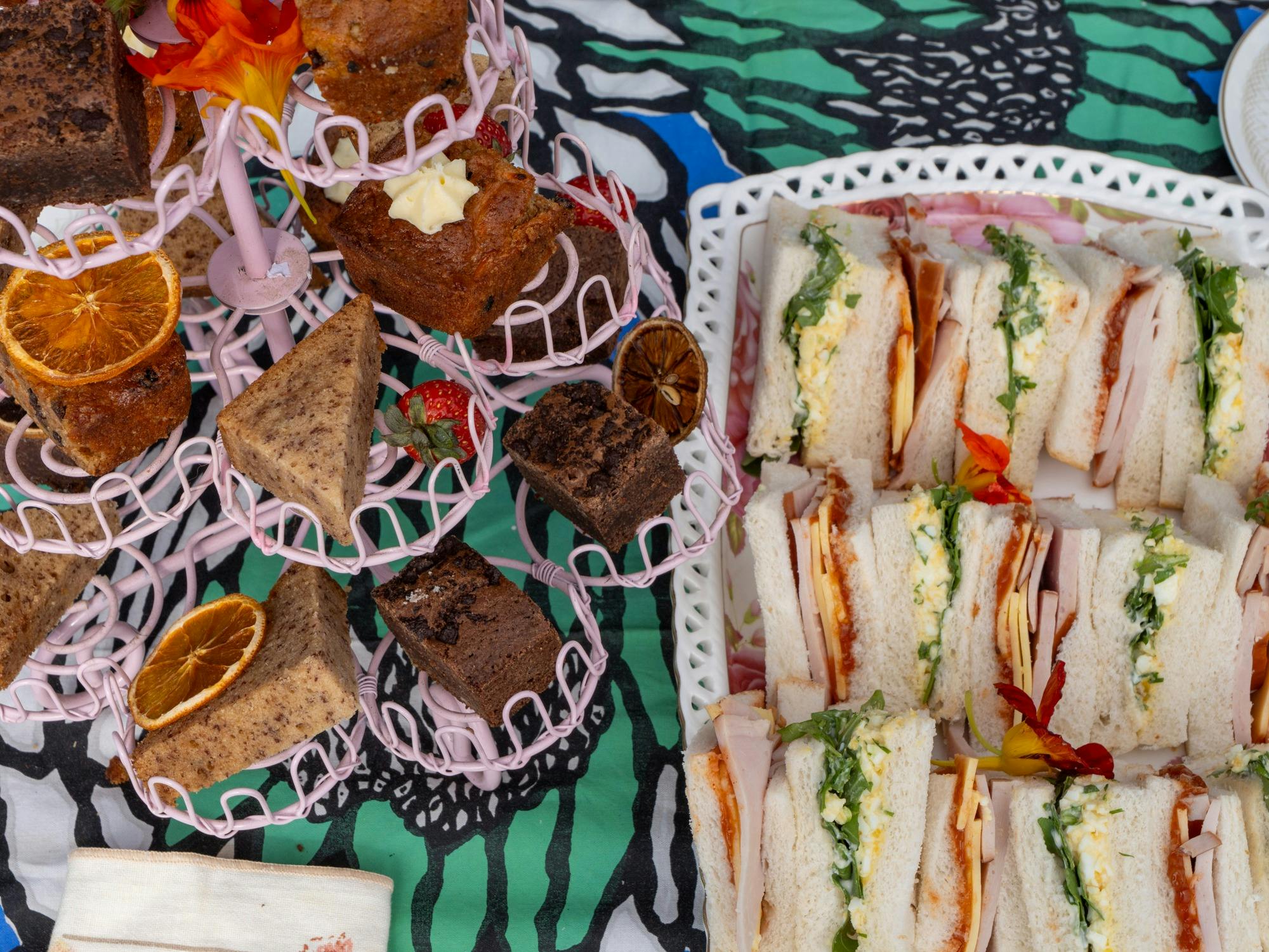 Sweet Treats and Triangle Sandwiches