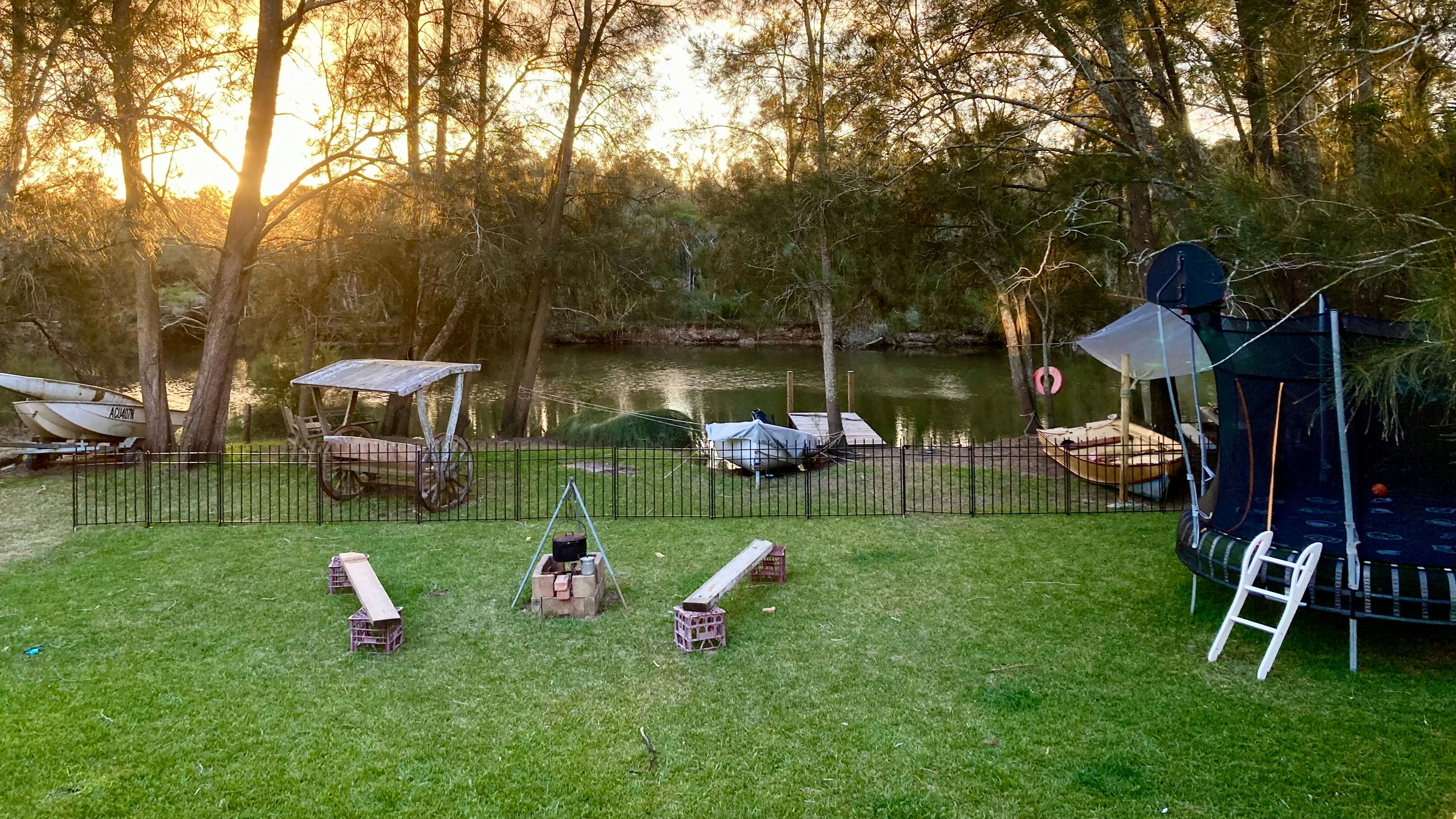 View from the back deck of the house