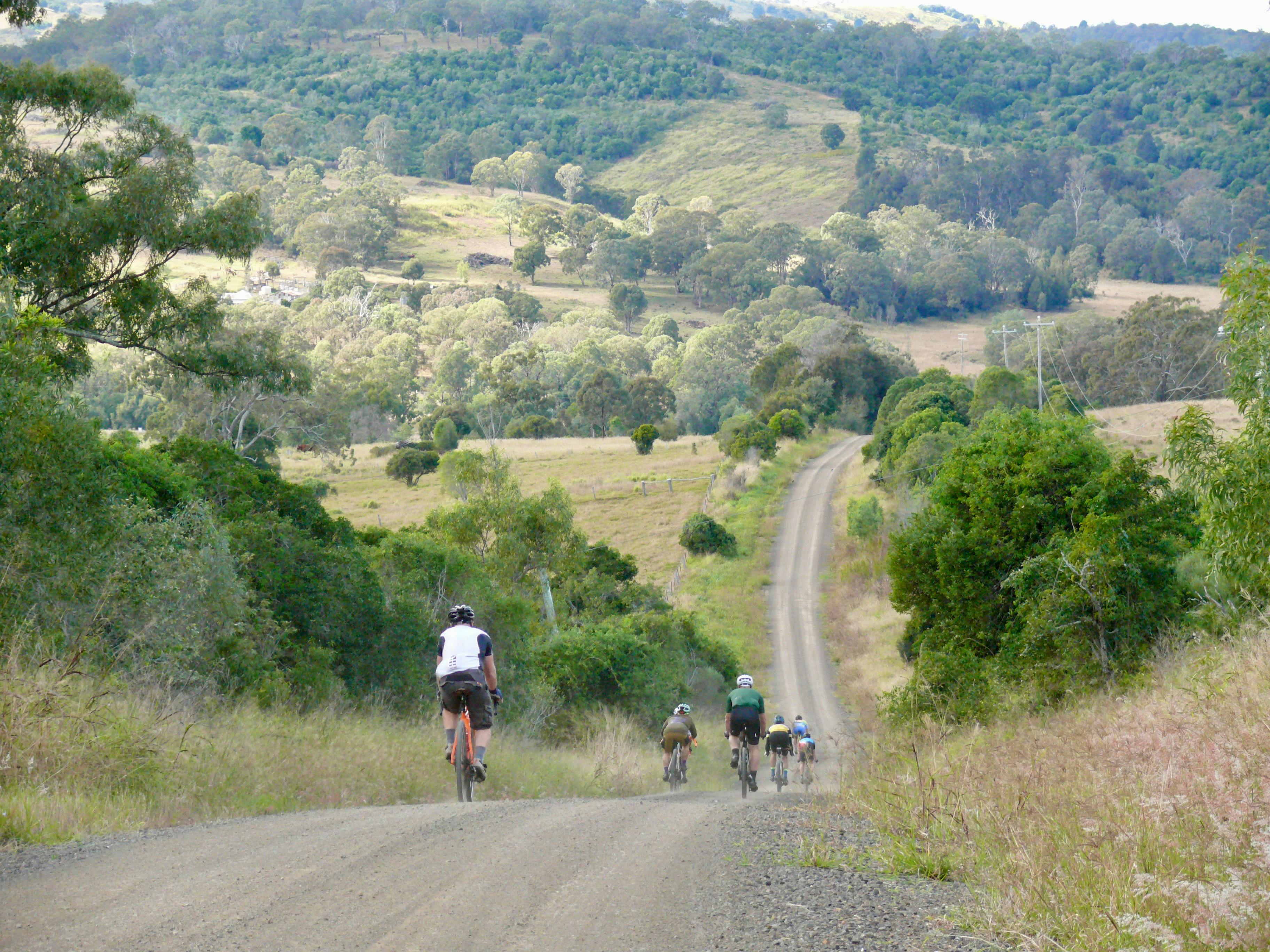 riding gravel with expansive country views