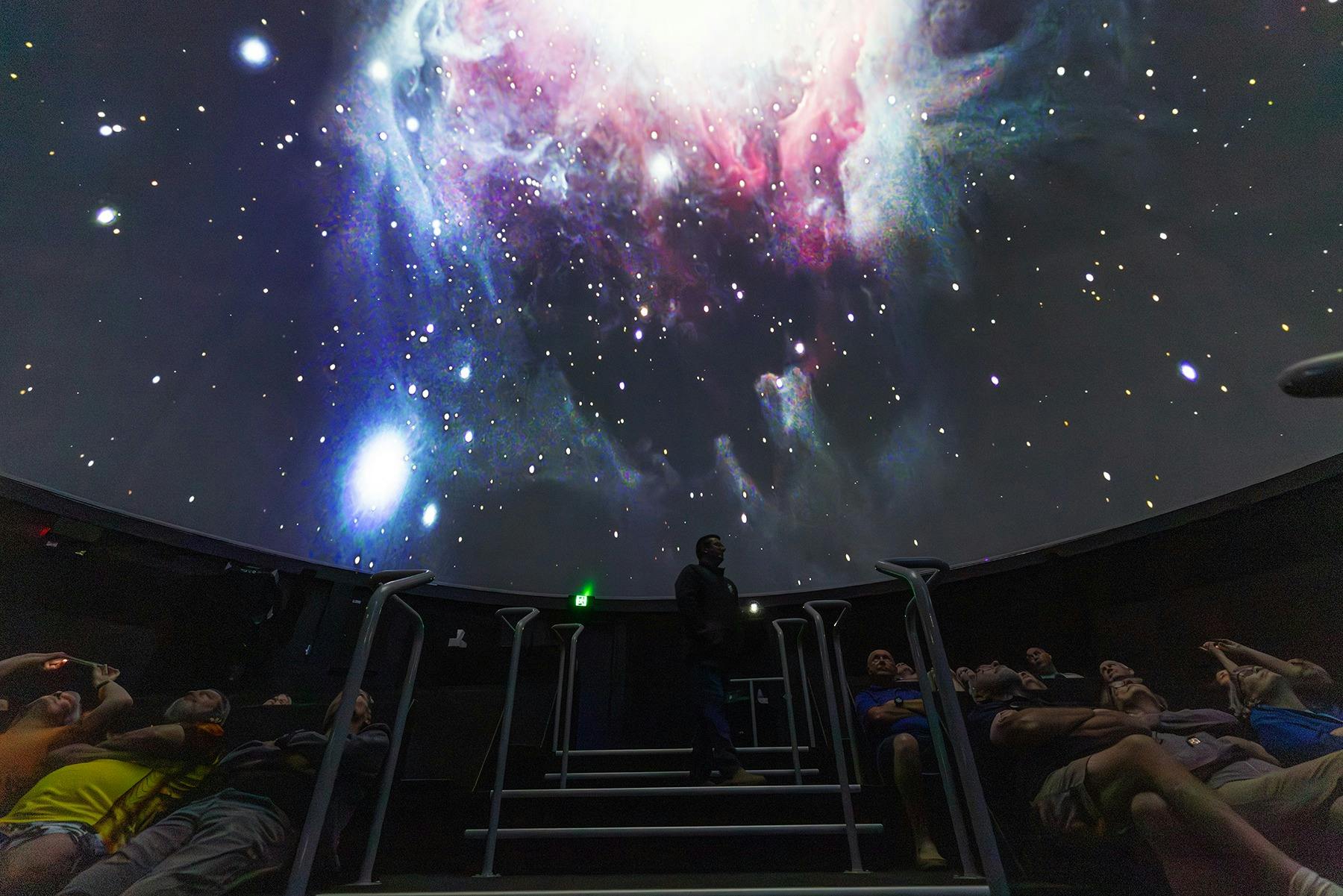 Stargazing presentation inside Queensland's largest planetarium