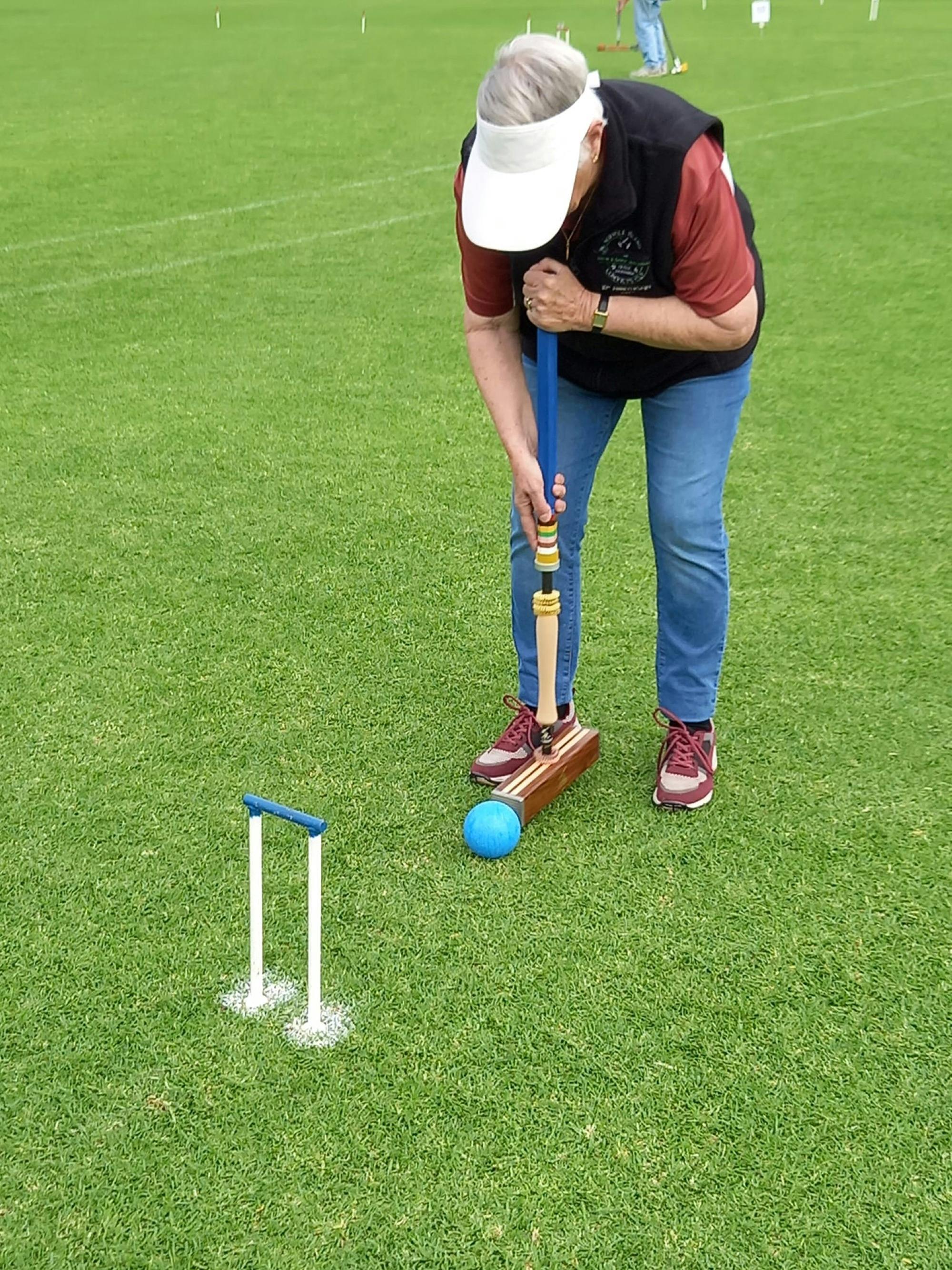 Croquet player