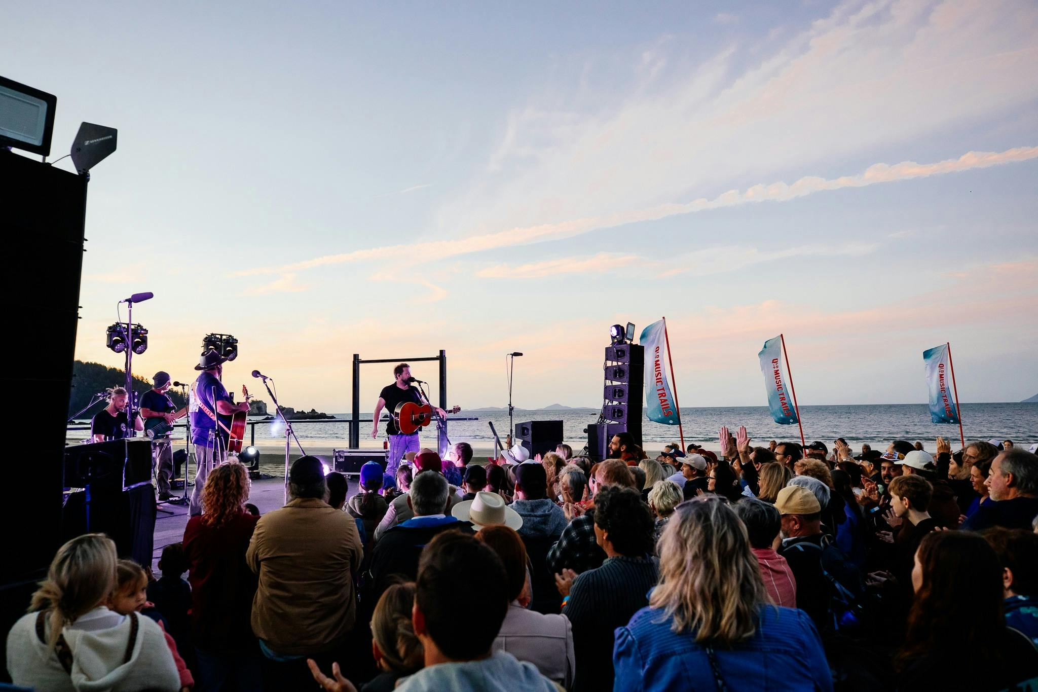 Busby Marou playing at Between the Tides, 2023
