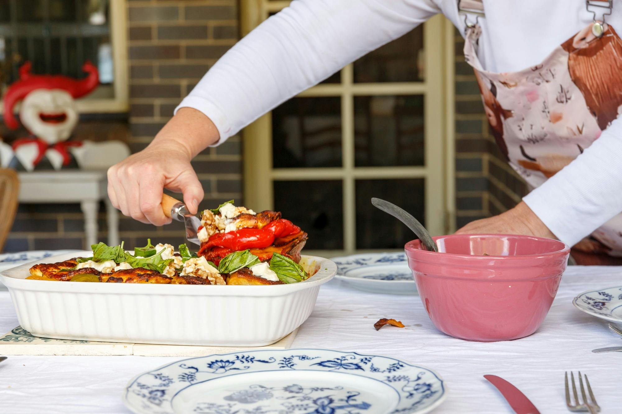 Lunch on the verandah