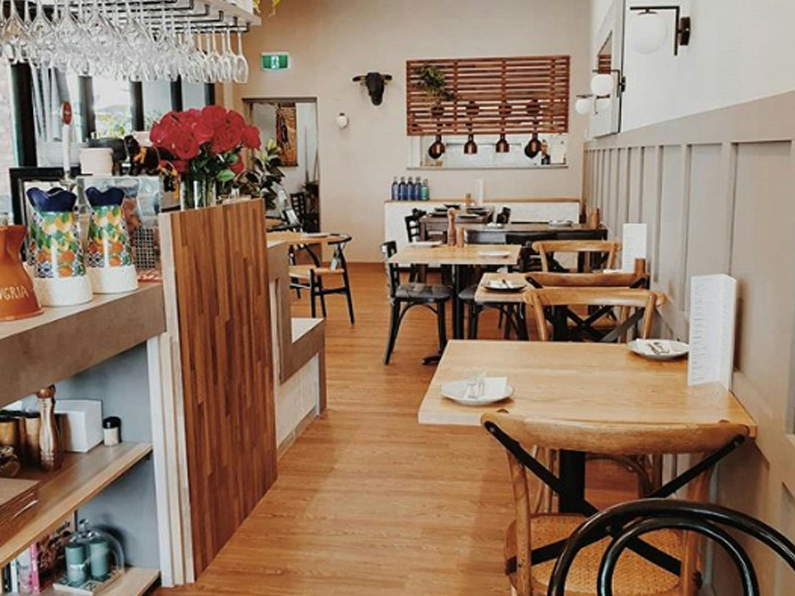 Inside the restaurant