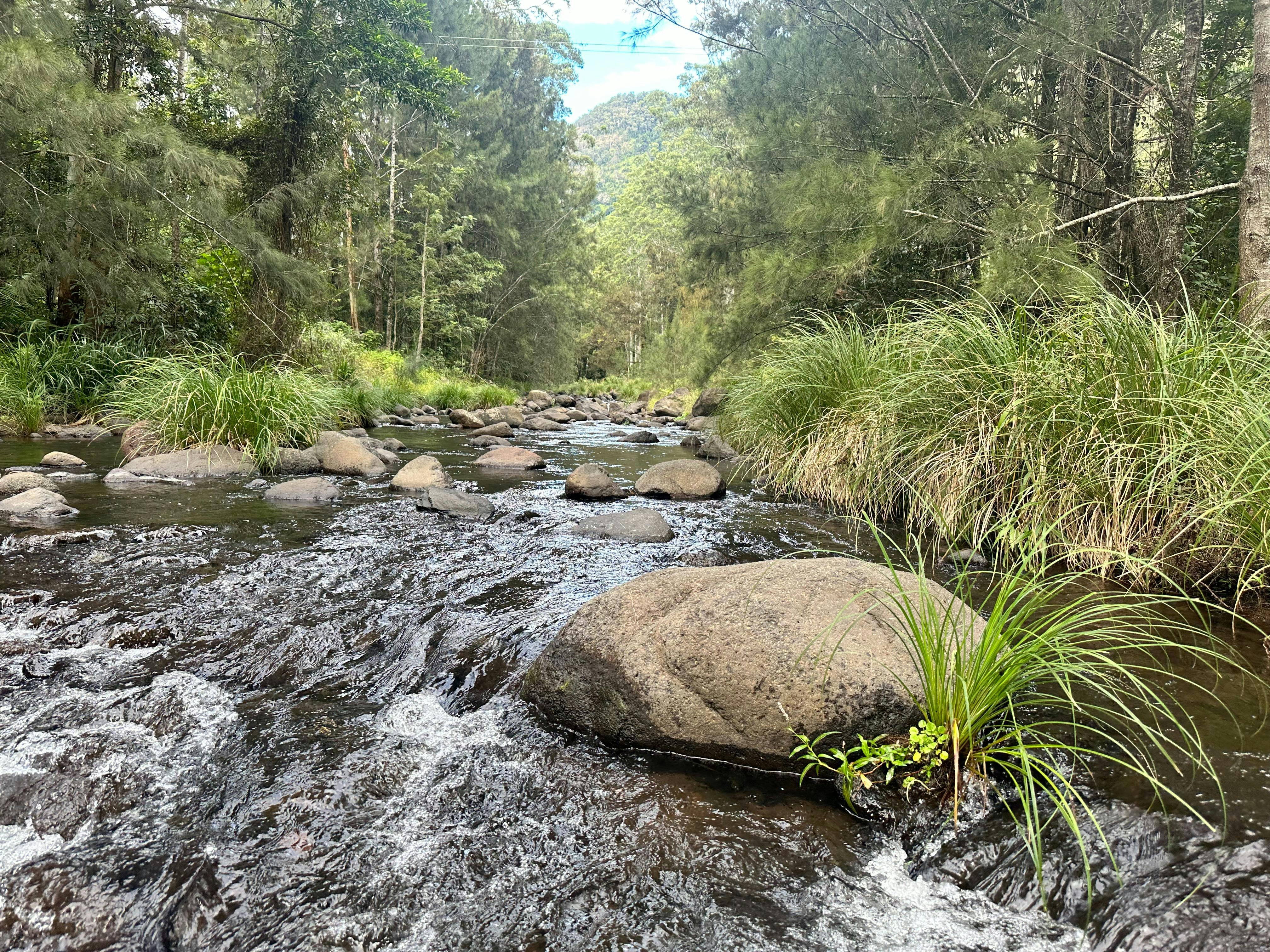 Christmas Creek flows the length of the property for 1.1 kms