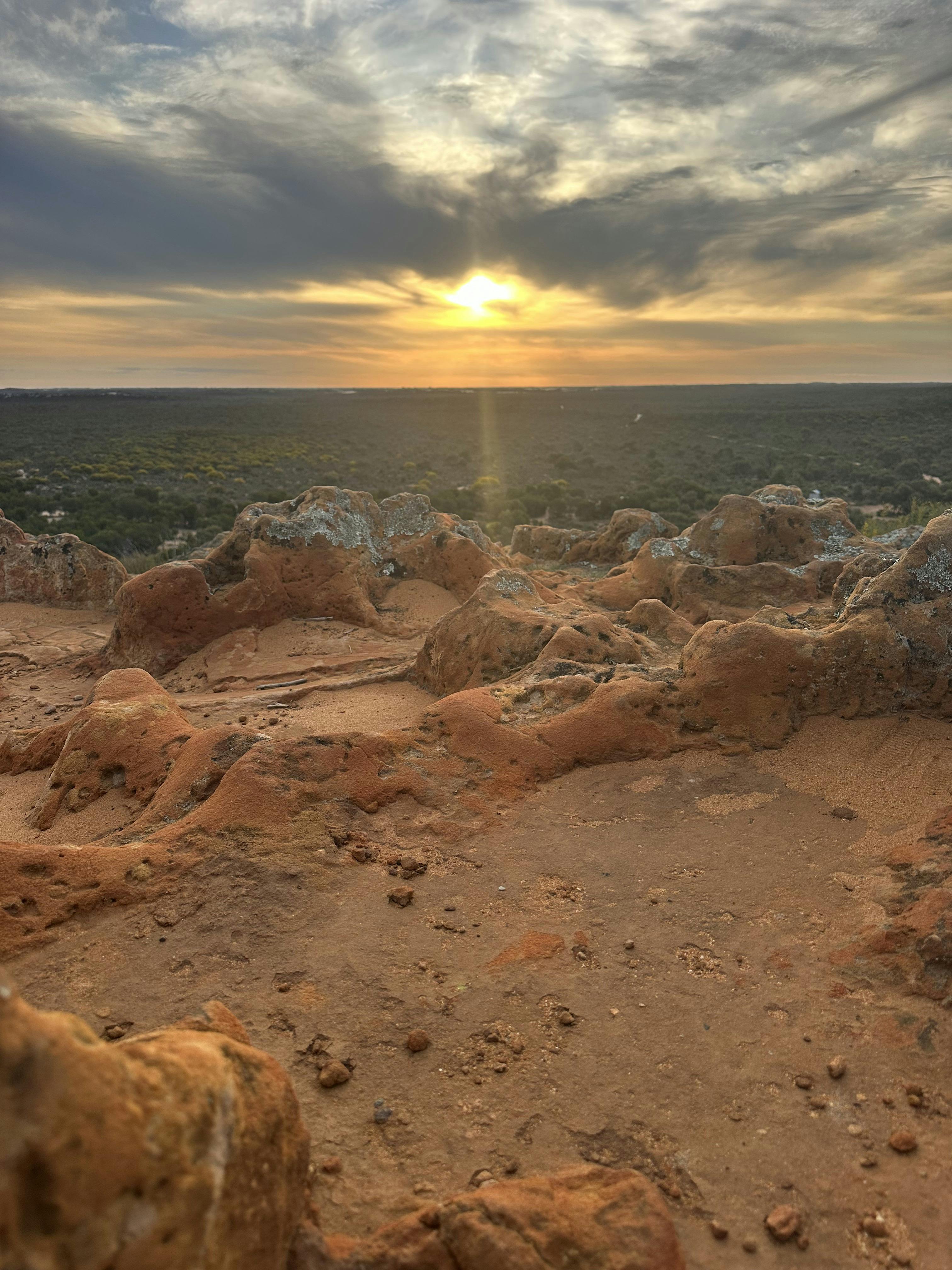Red Bluff Campground, short walk up to the lookout.