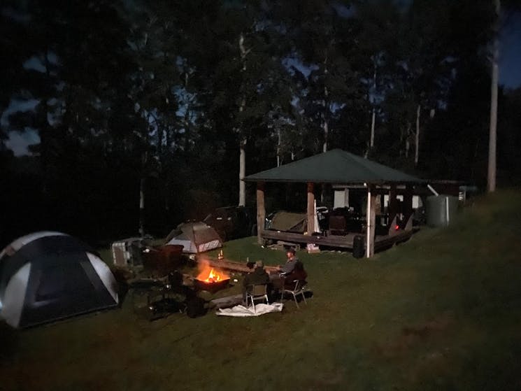 camping by night