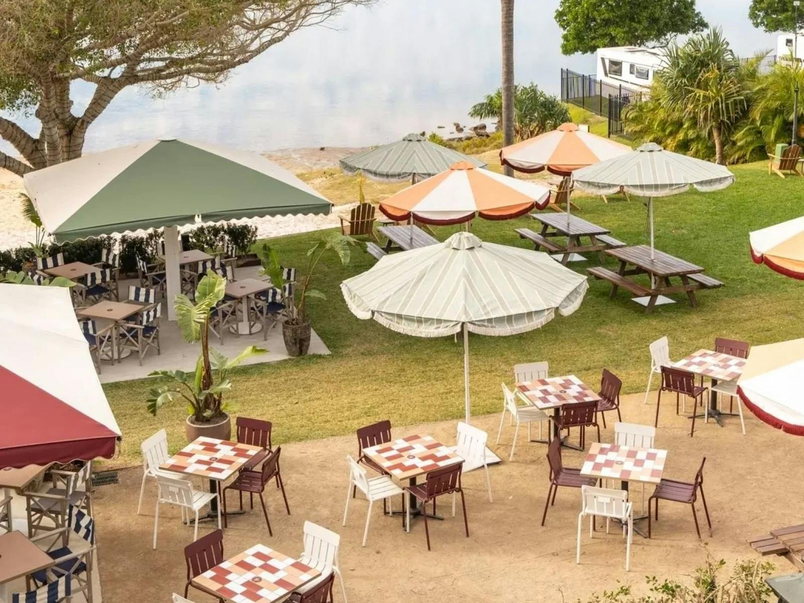 lots of different outdoor seating options