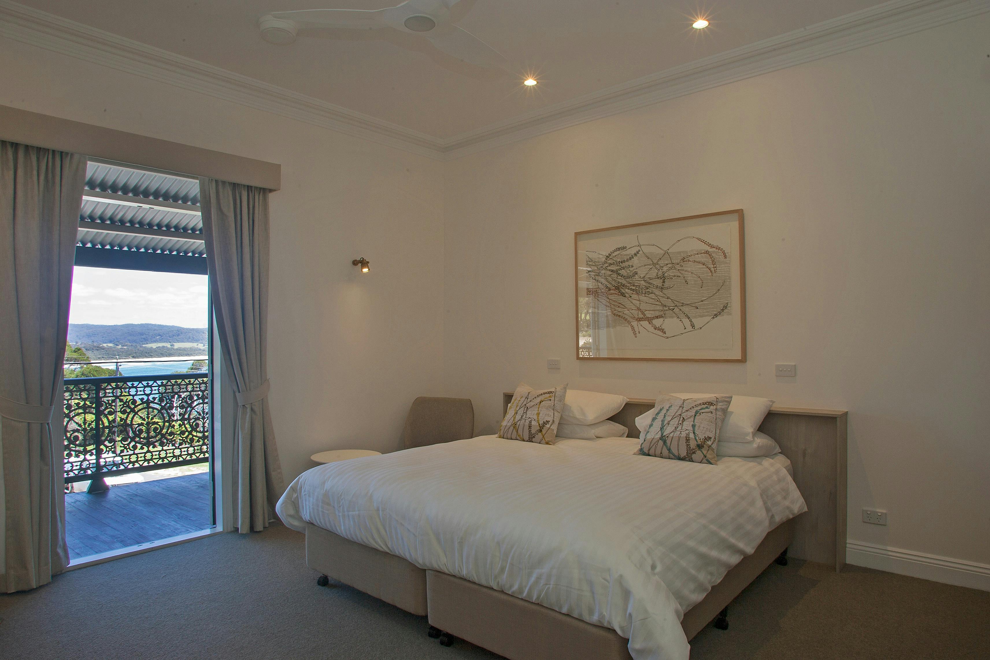 Heritage Rooms are in the heritage section above the bar. Providing panoramic views up the coast.