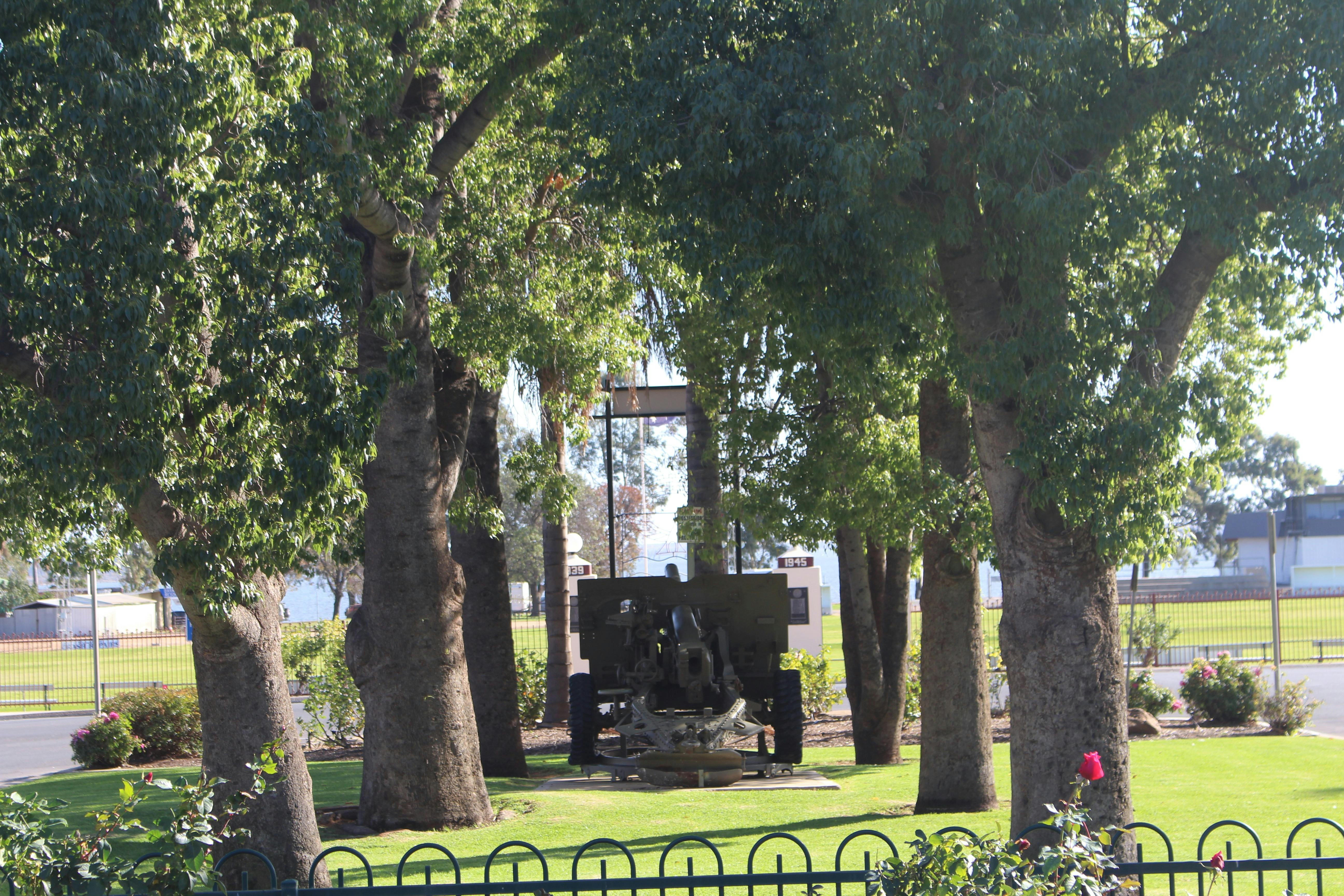 Barmera War Gun Trophy Display