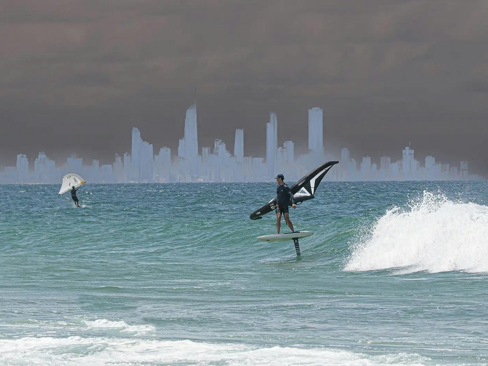 Wingfoil ocean and flat water