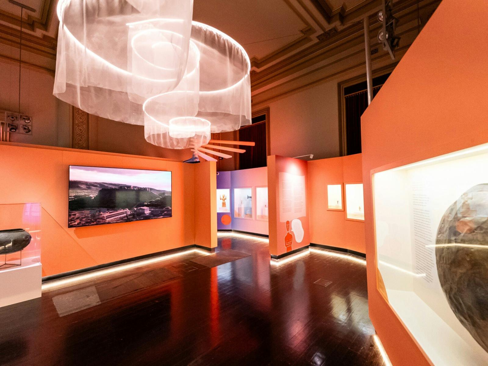 Installation view of Rituals: Gifts for the Gods at the Hellenic Museum