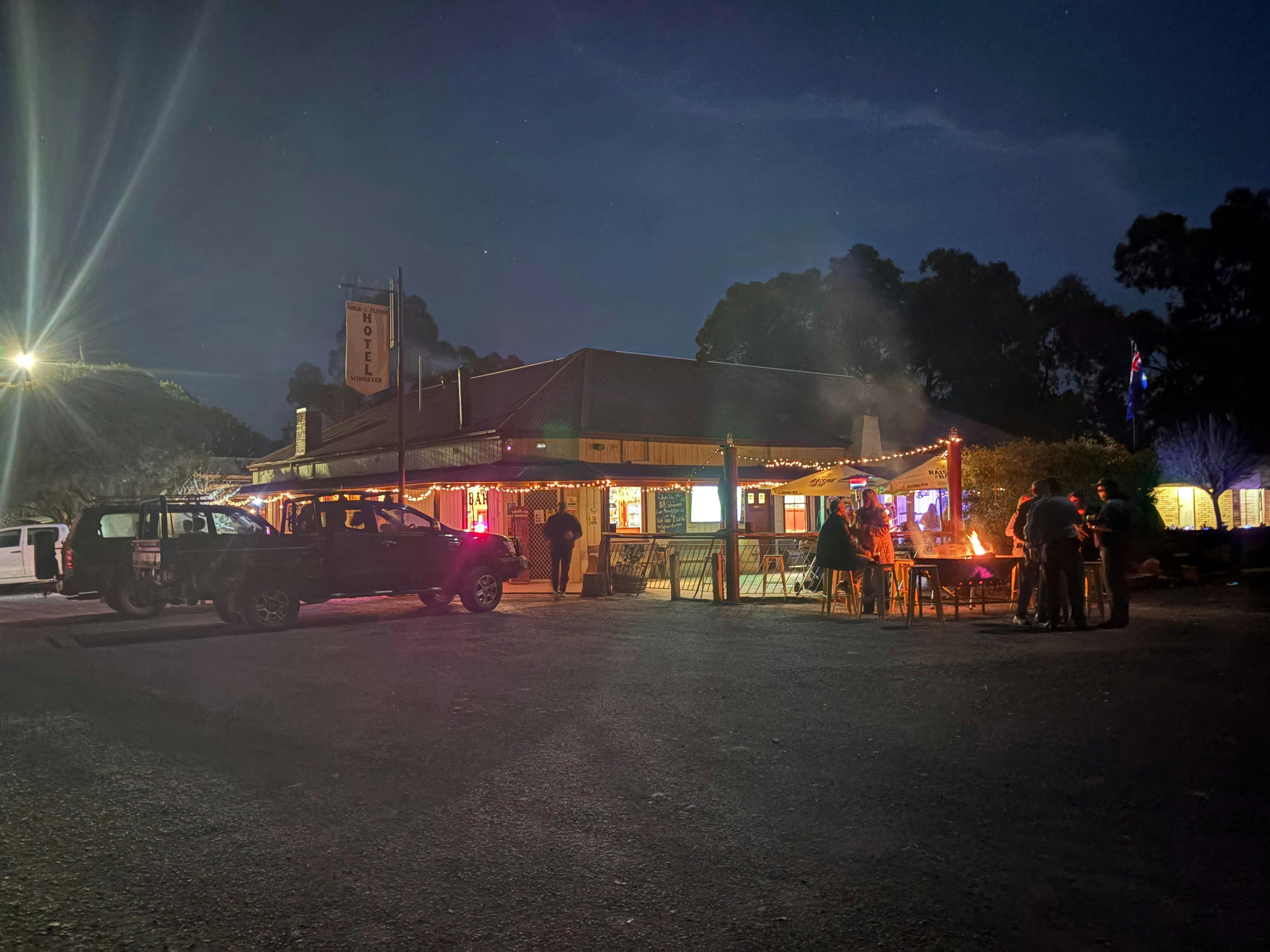 Night time at the Gold & Fleece