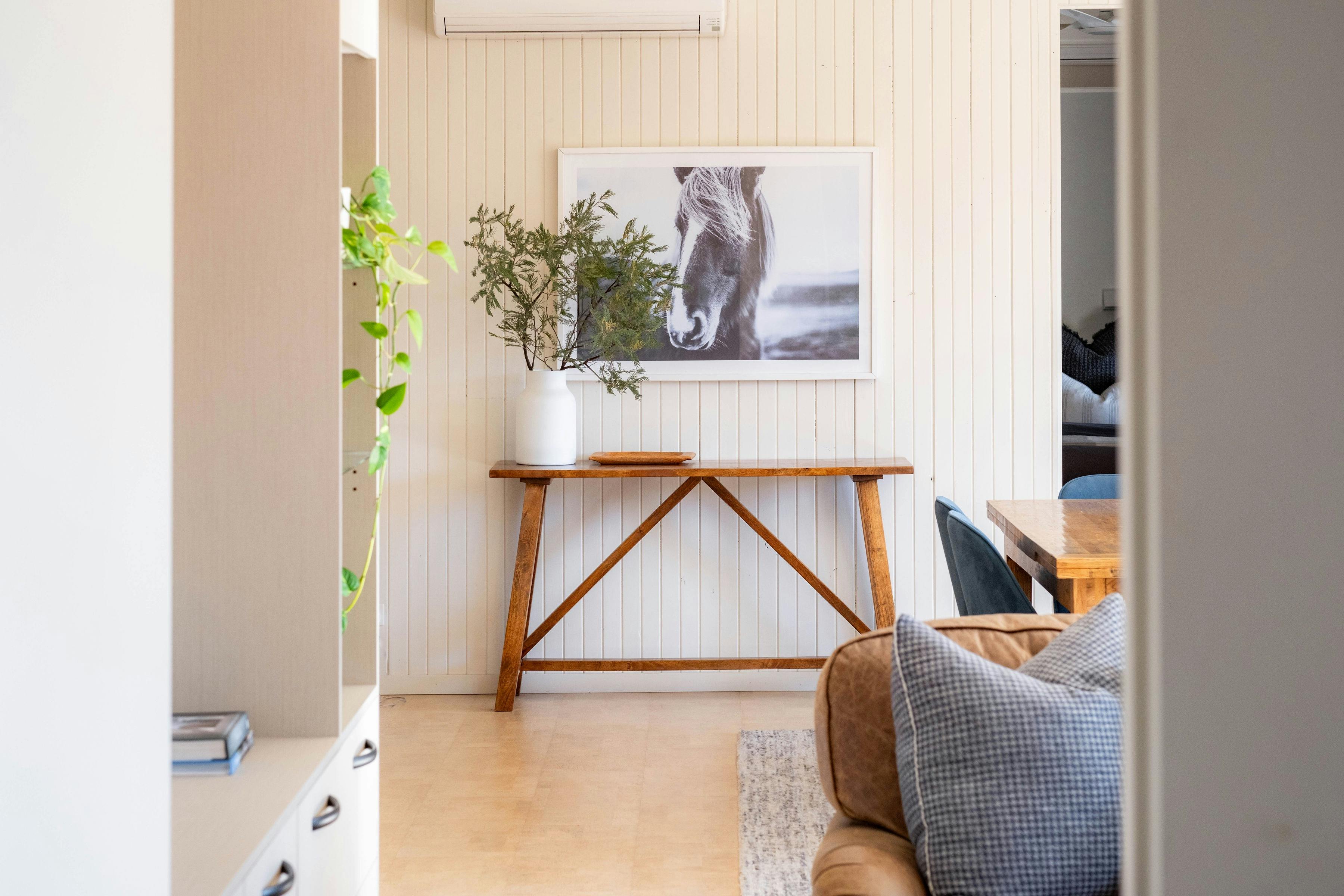 25 walkers lane lounge room with photoframe on the wall